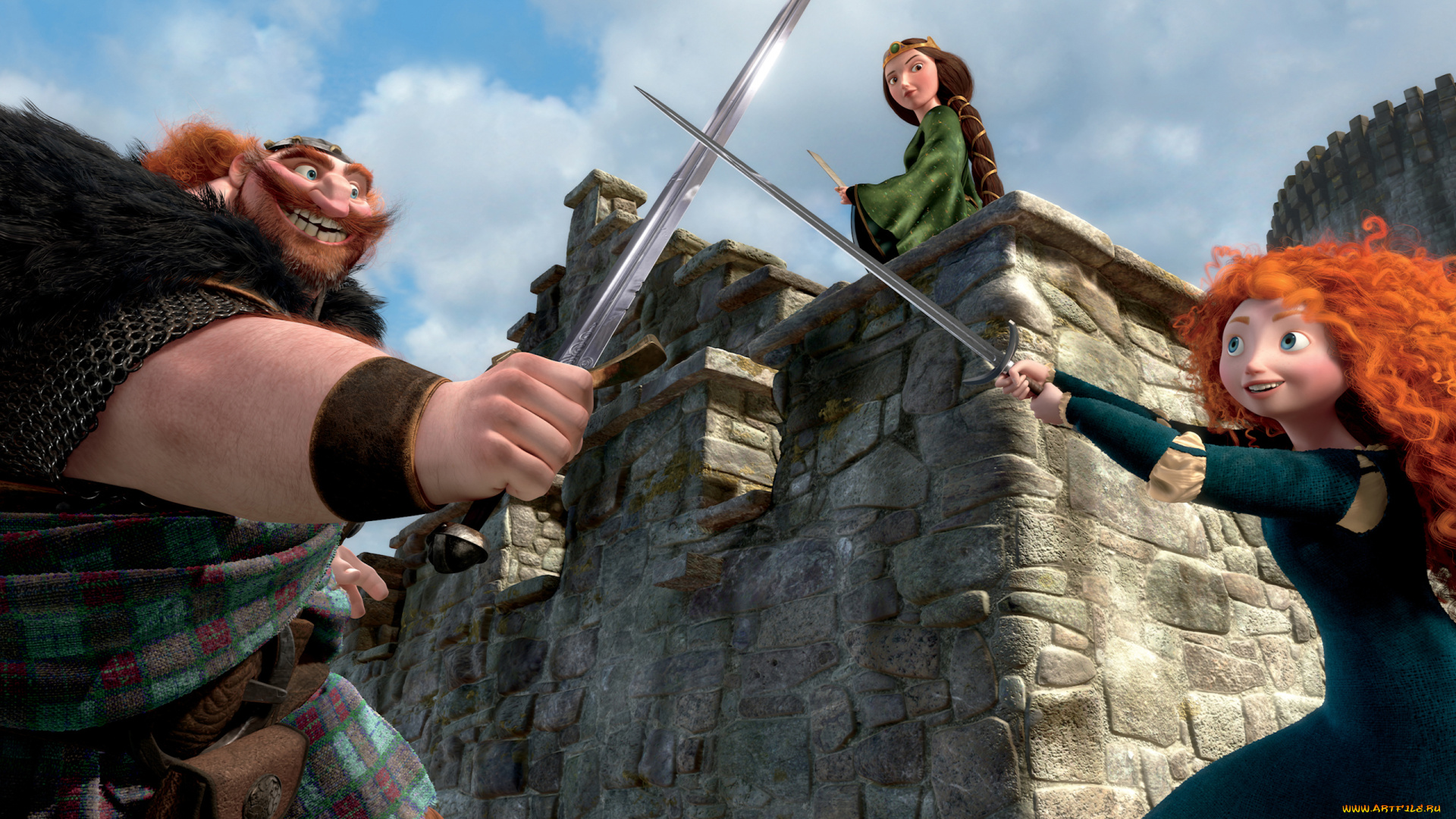 мультфильмы, brave, храбрая, сердцем