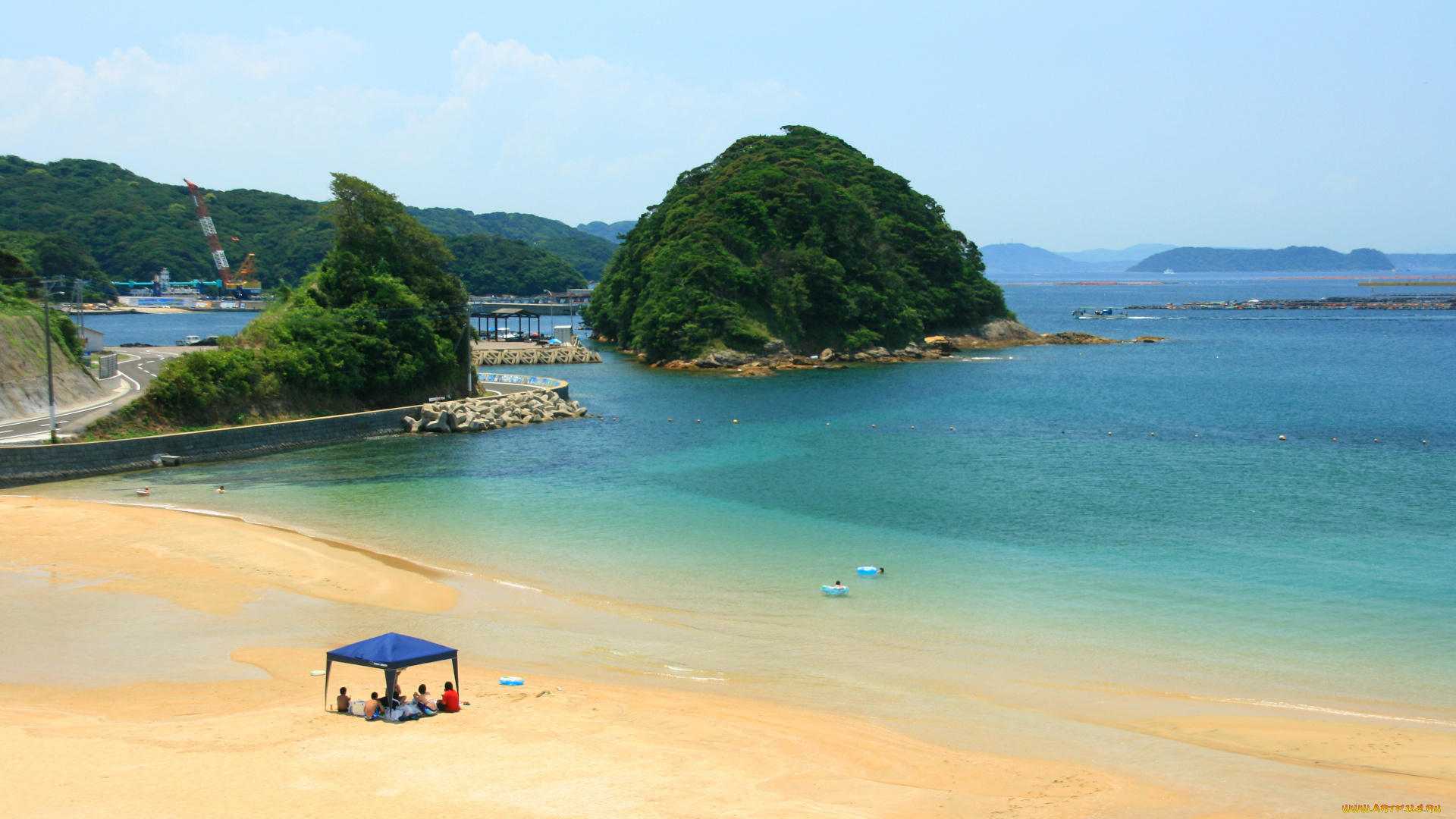 природа, побережье, песок, море