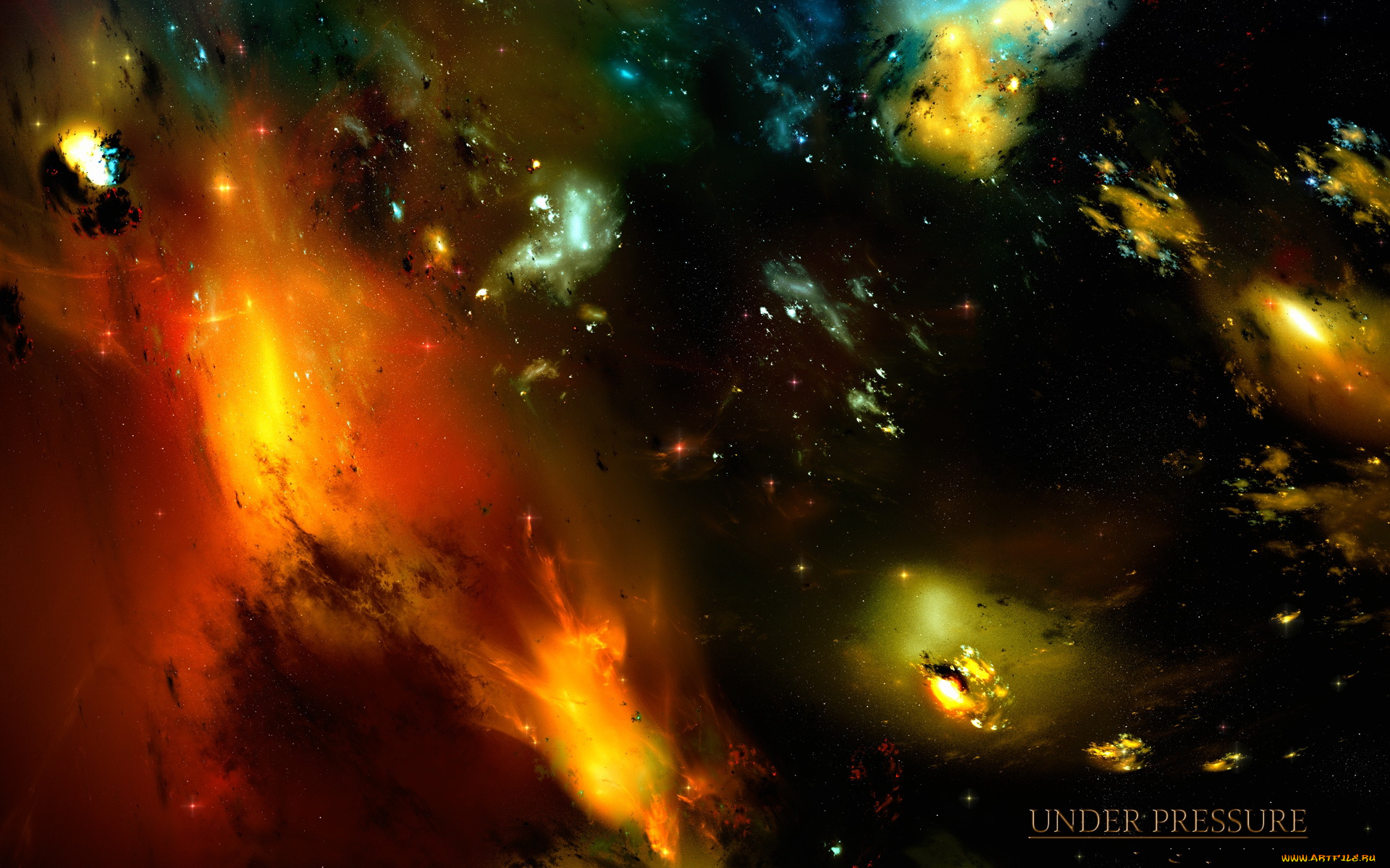 космос, арт, планеты