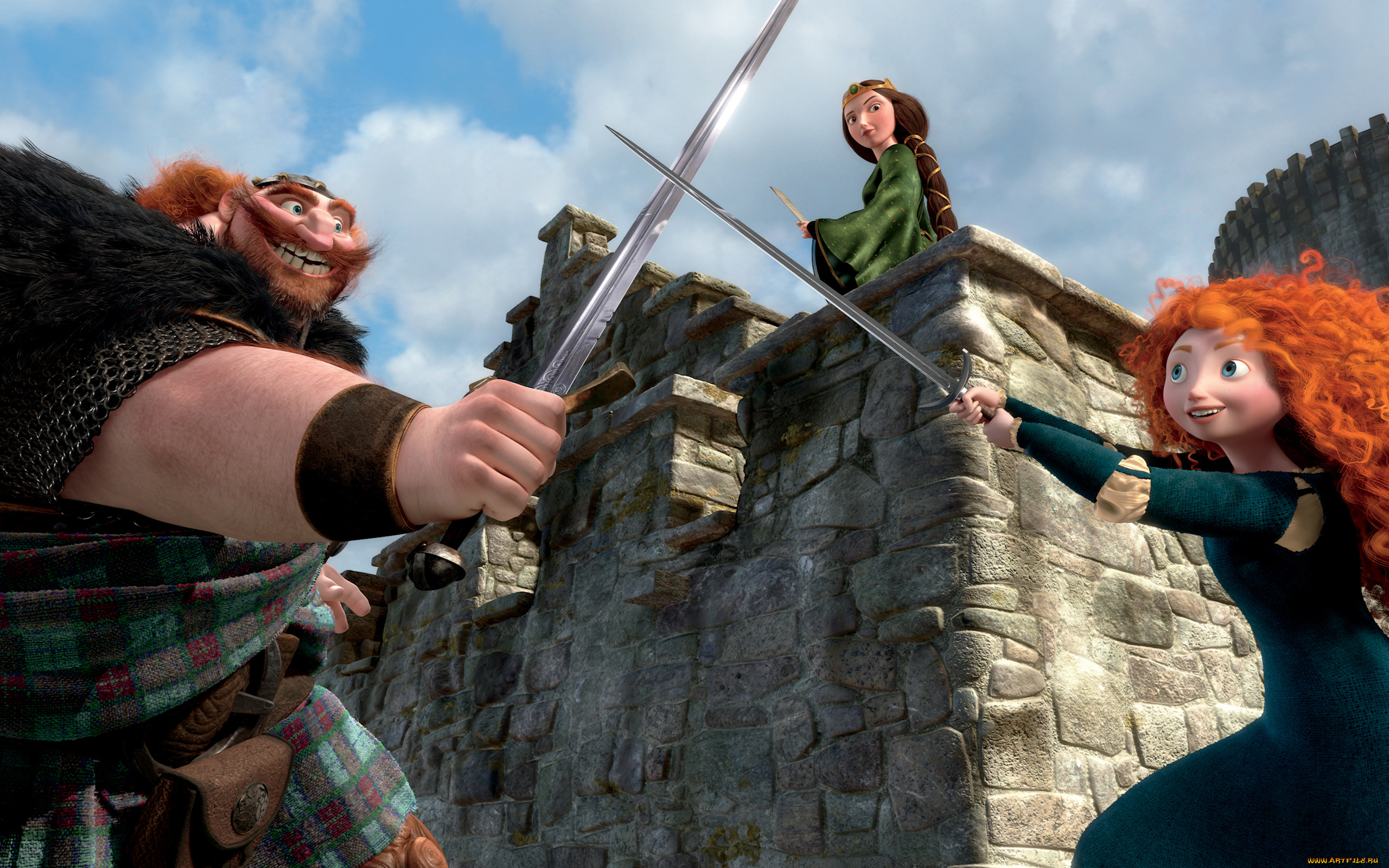 мультфильмы, brave, храбрая, сердцем