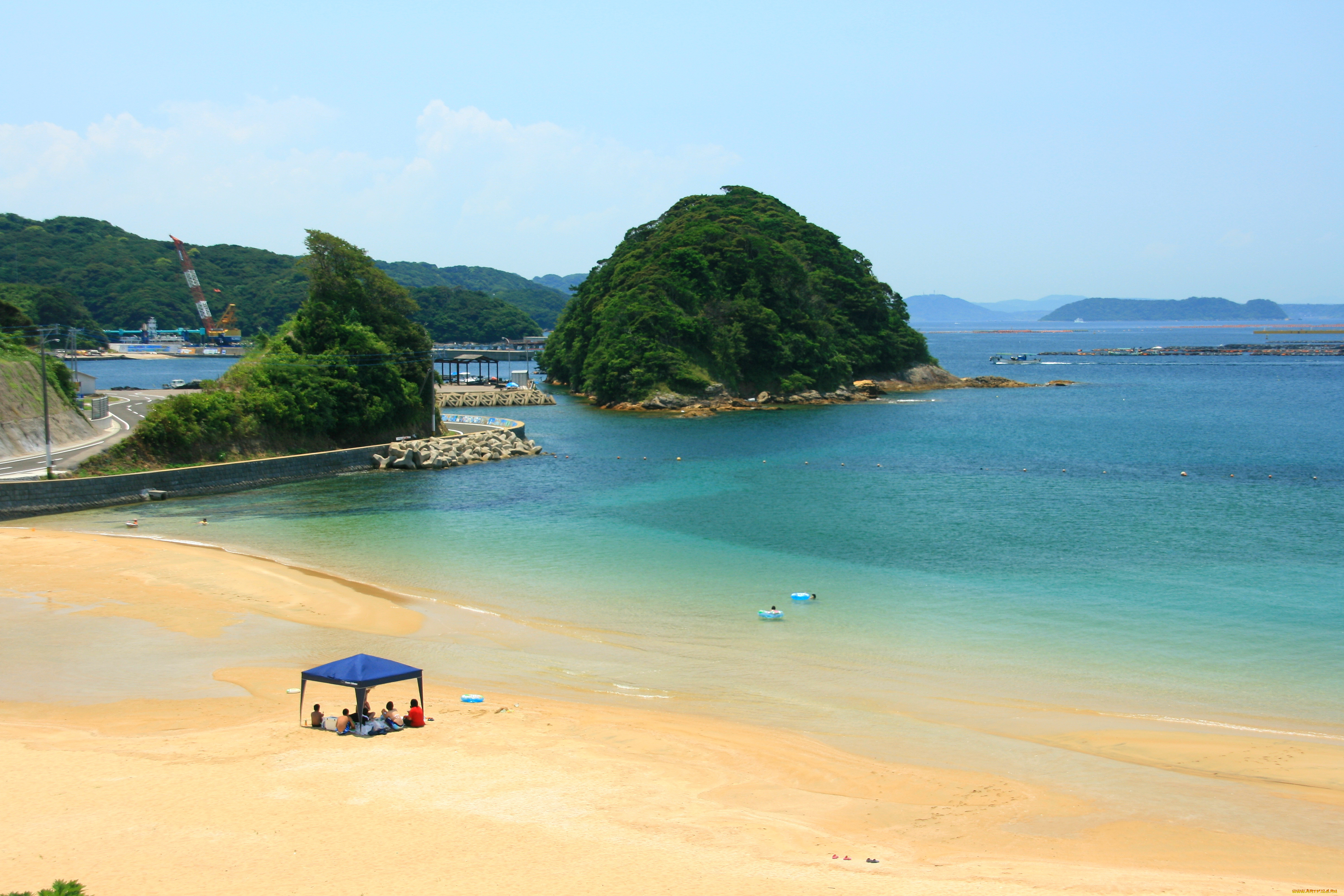 природа, побережье, песок, море