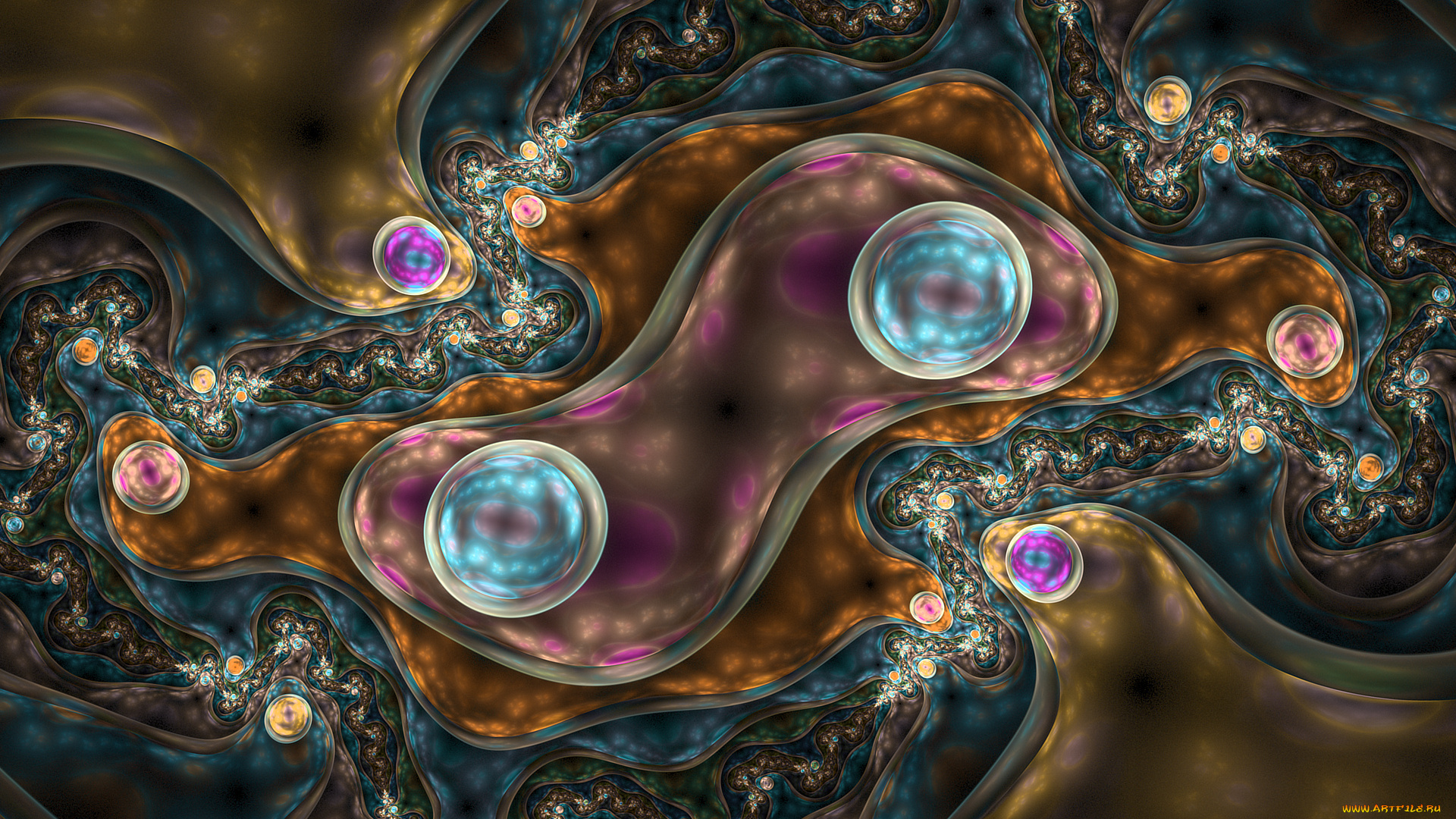 3д, графика, фракталы, , fractal, цвета, фон, узор