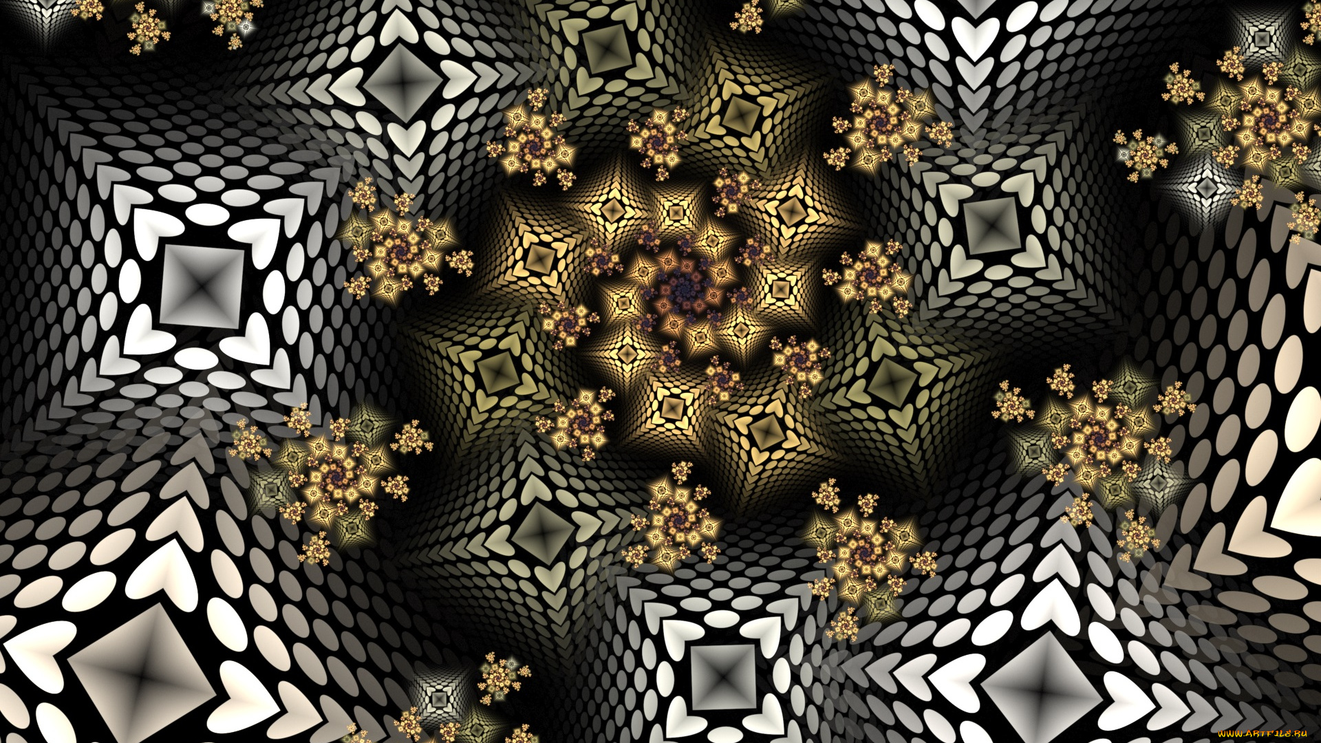 3д, графика, фракталы, , fractal, цвета, фон, узор