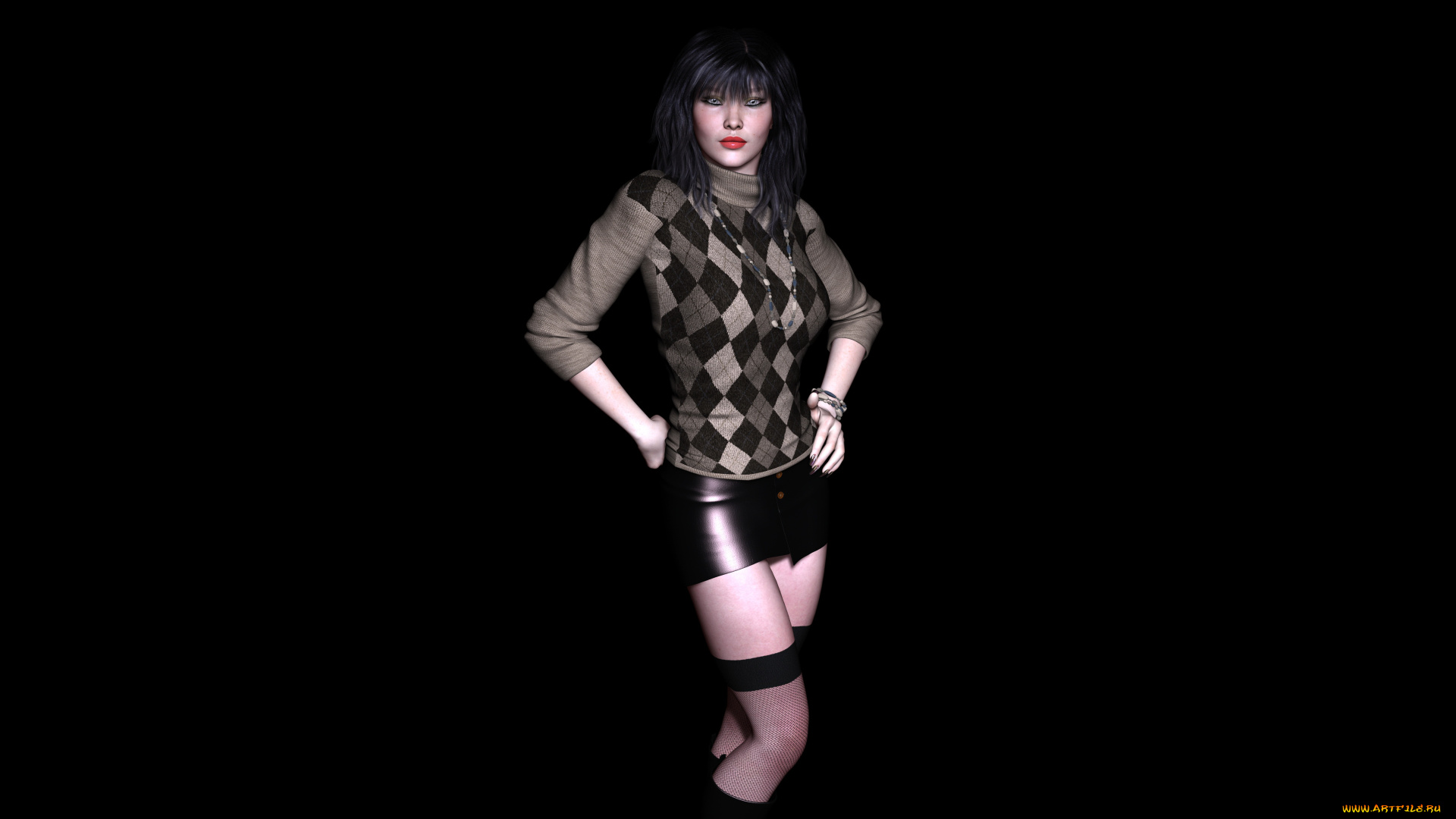 3д, графика, люди, , people, фон, взгляд, девушка