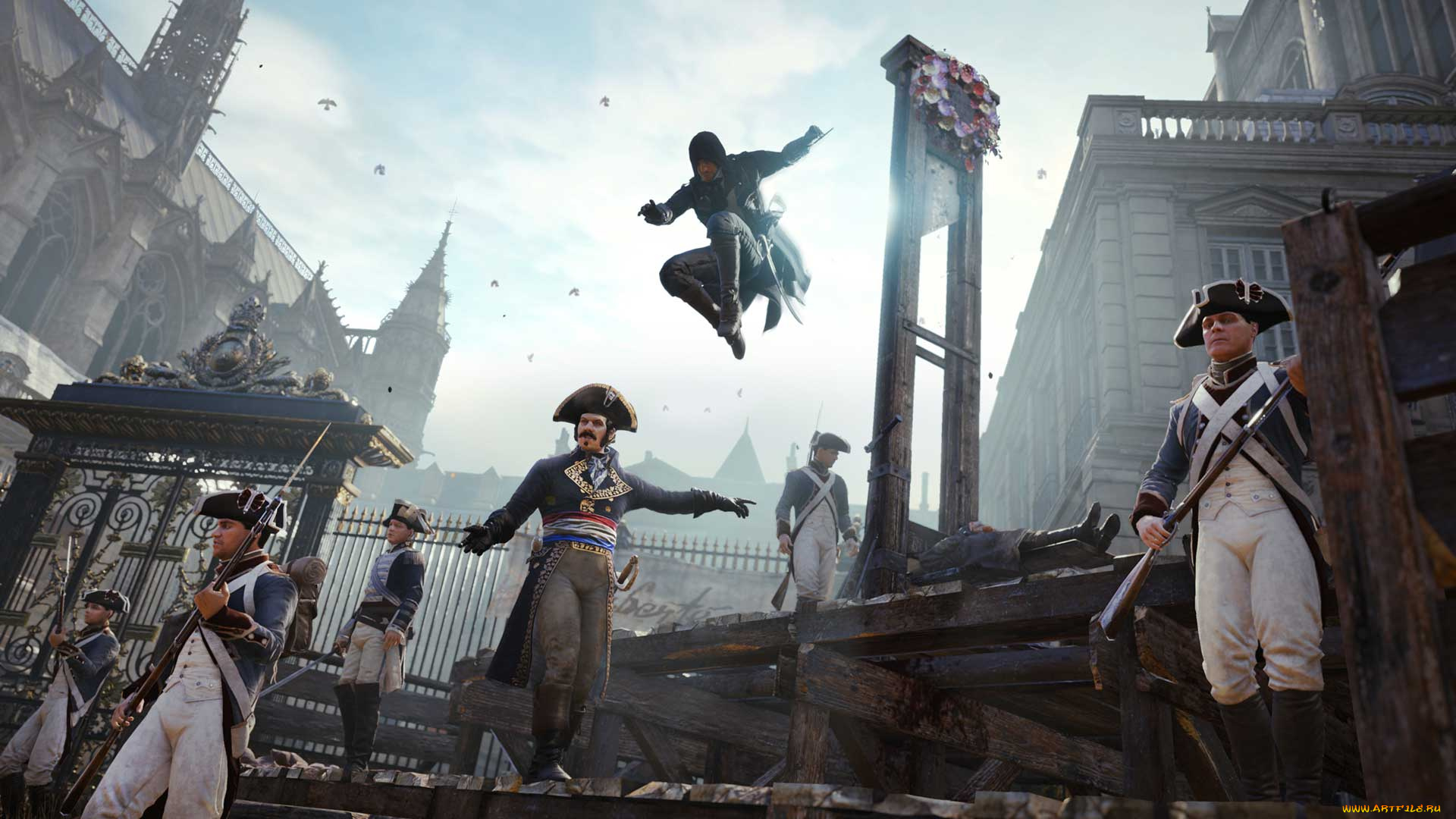 assassin`s, creed, unity, видео, игры, -, assassin`s, creed, unity, солдаты