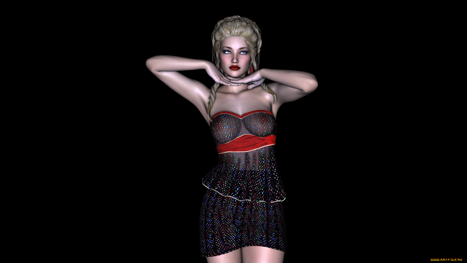 esme, 3д, графика, люди, , people, фон, взгляд, девушка