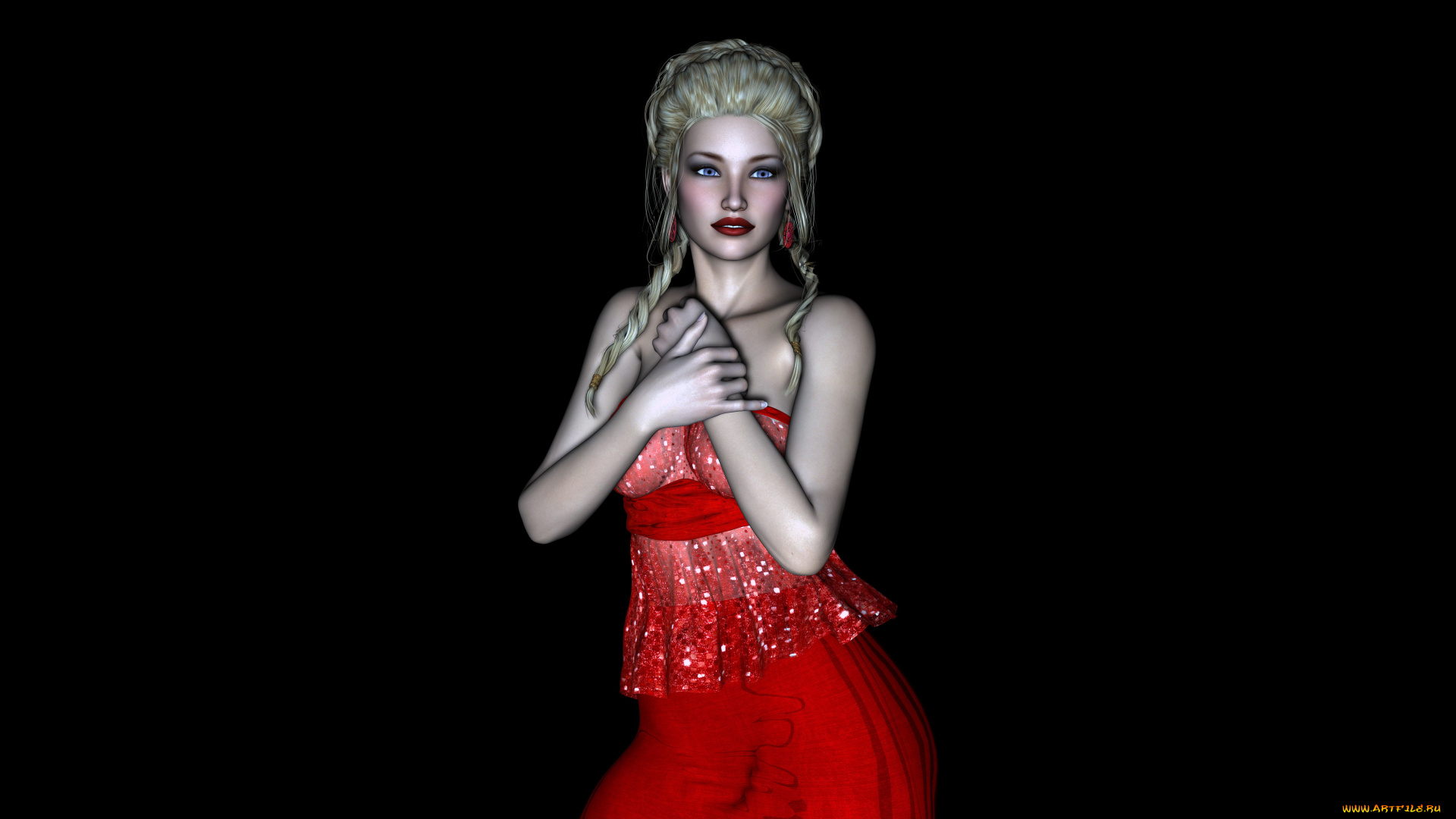 esme, 3д, графика, люди, , people, взгляд, девушка, фон