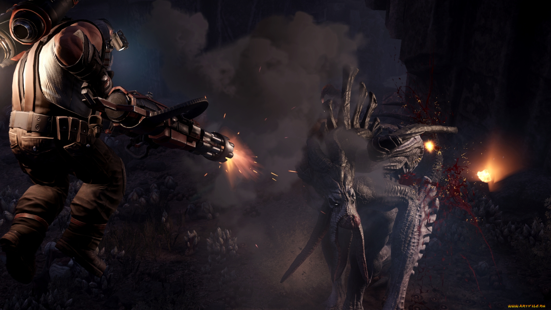 evolve, видео, игры, оружие, монстр