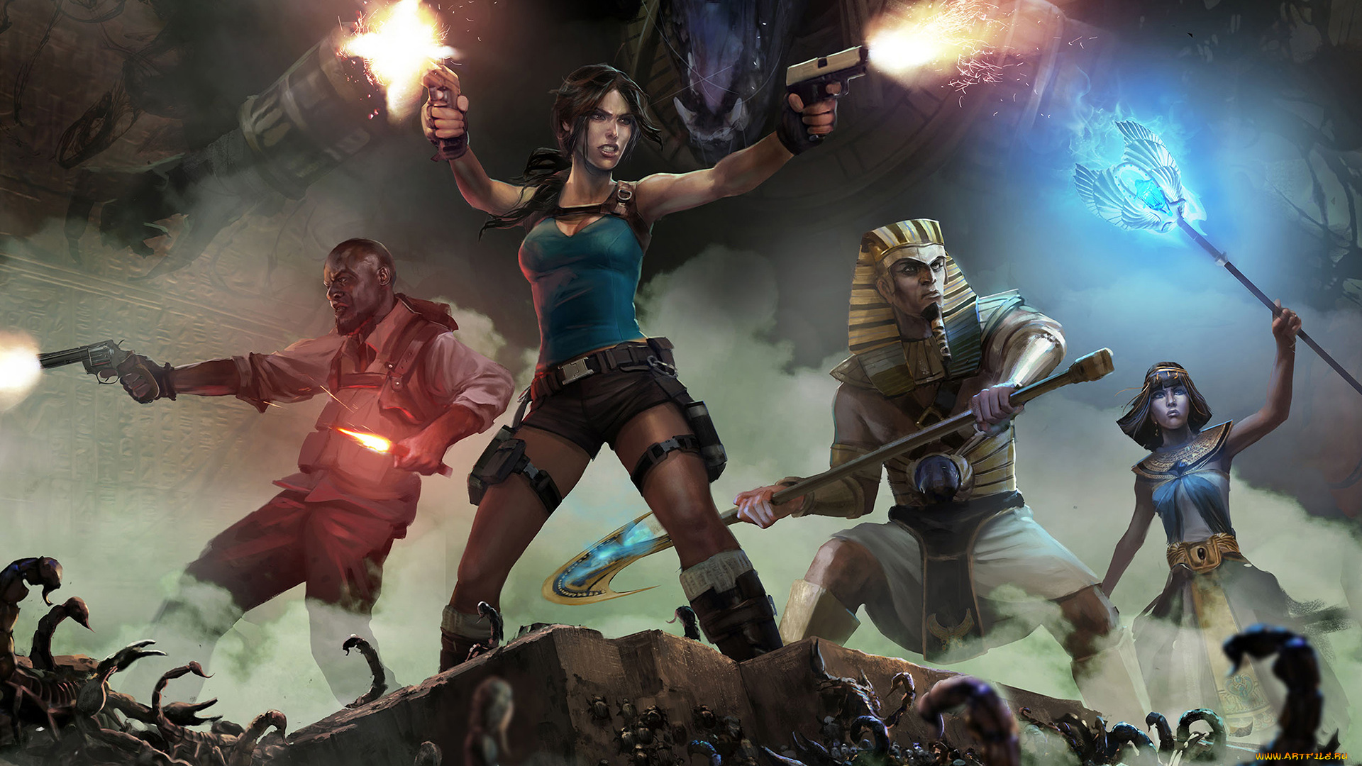 lara, croft, and, the, temple, of, osiris, видео, игры, лара, крофт