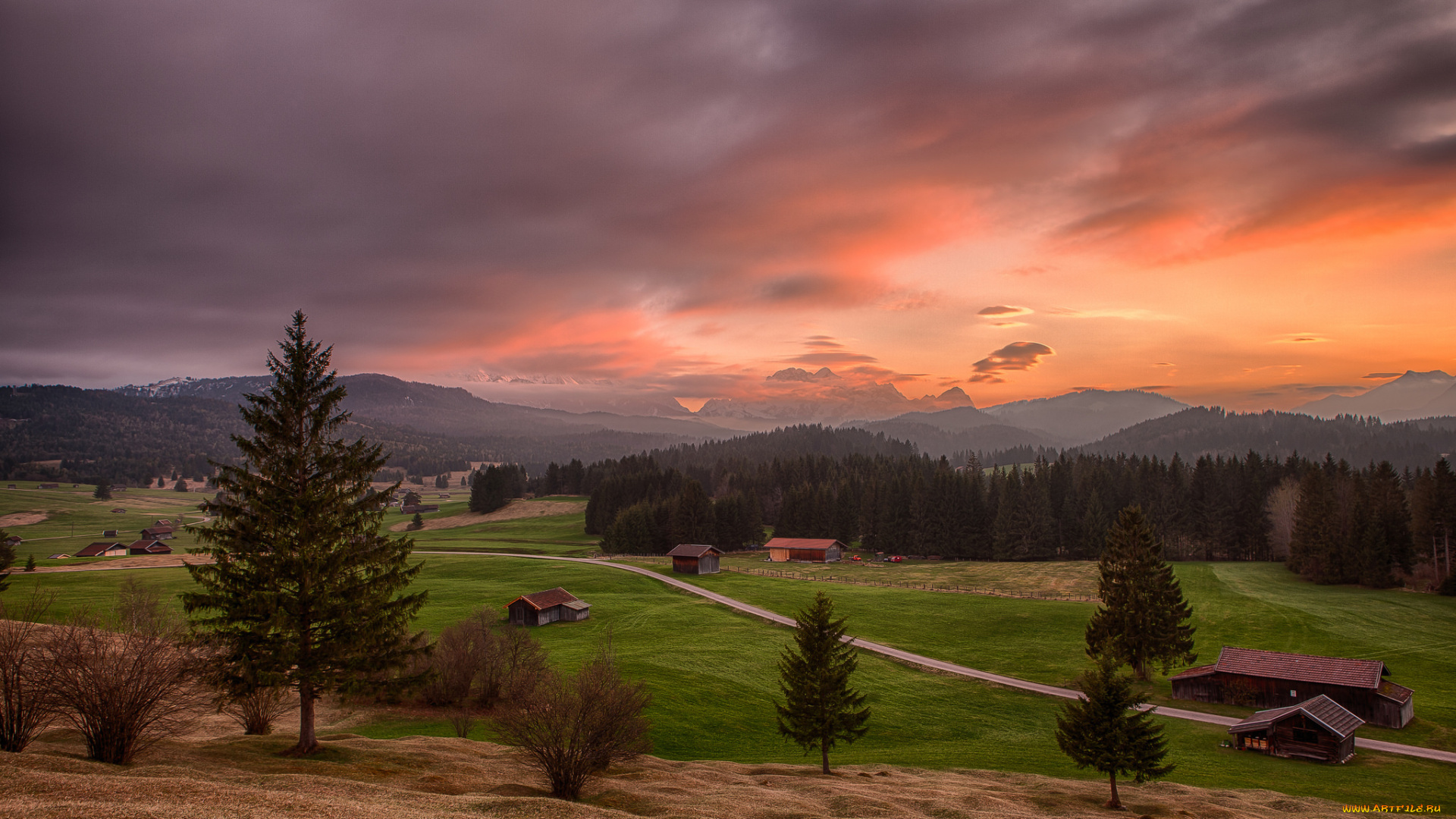 природа, пейзажи, германия, karwendel, бавария
