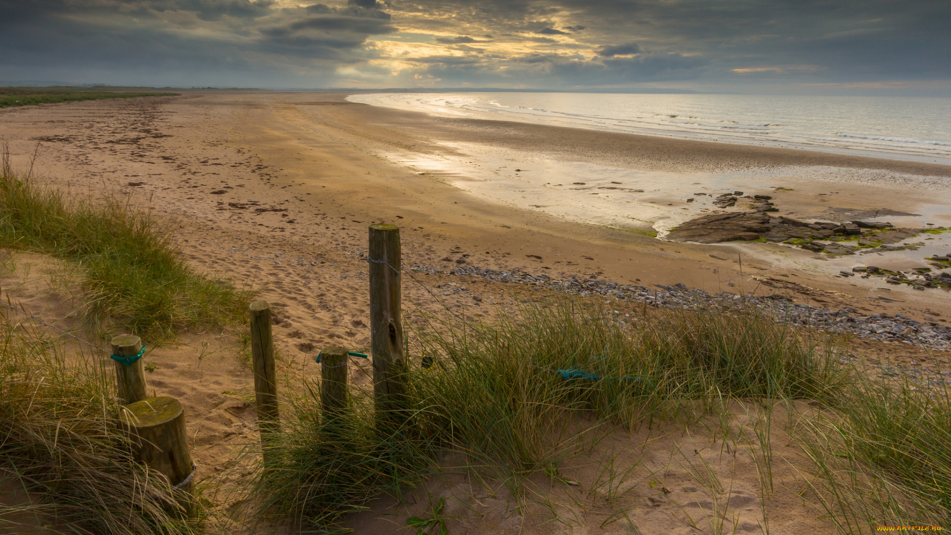 природа, побережье, пляж, океан