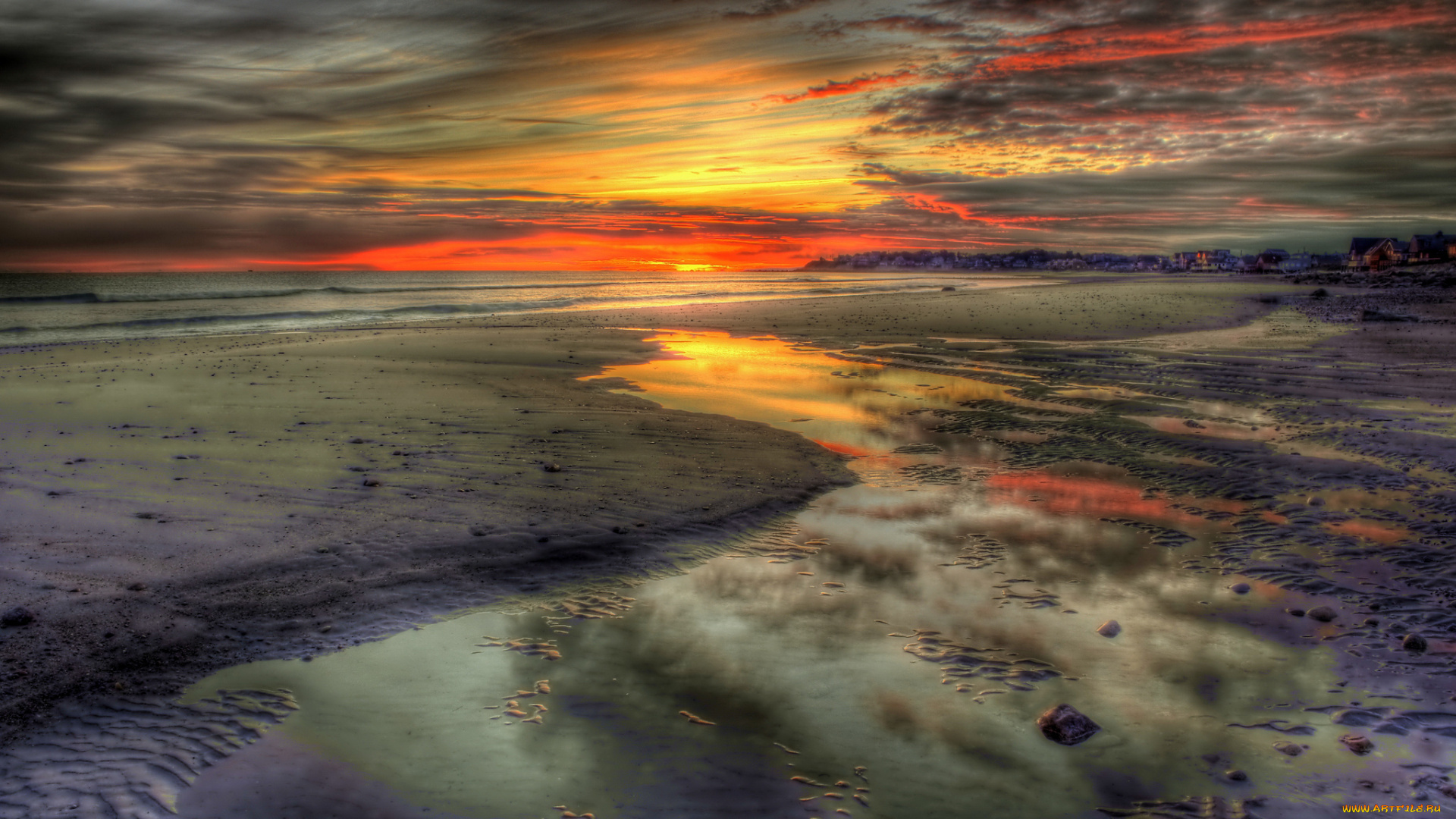 природа, восходы, закаты, закат, пейзаж, облака, небо, море