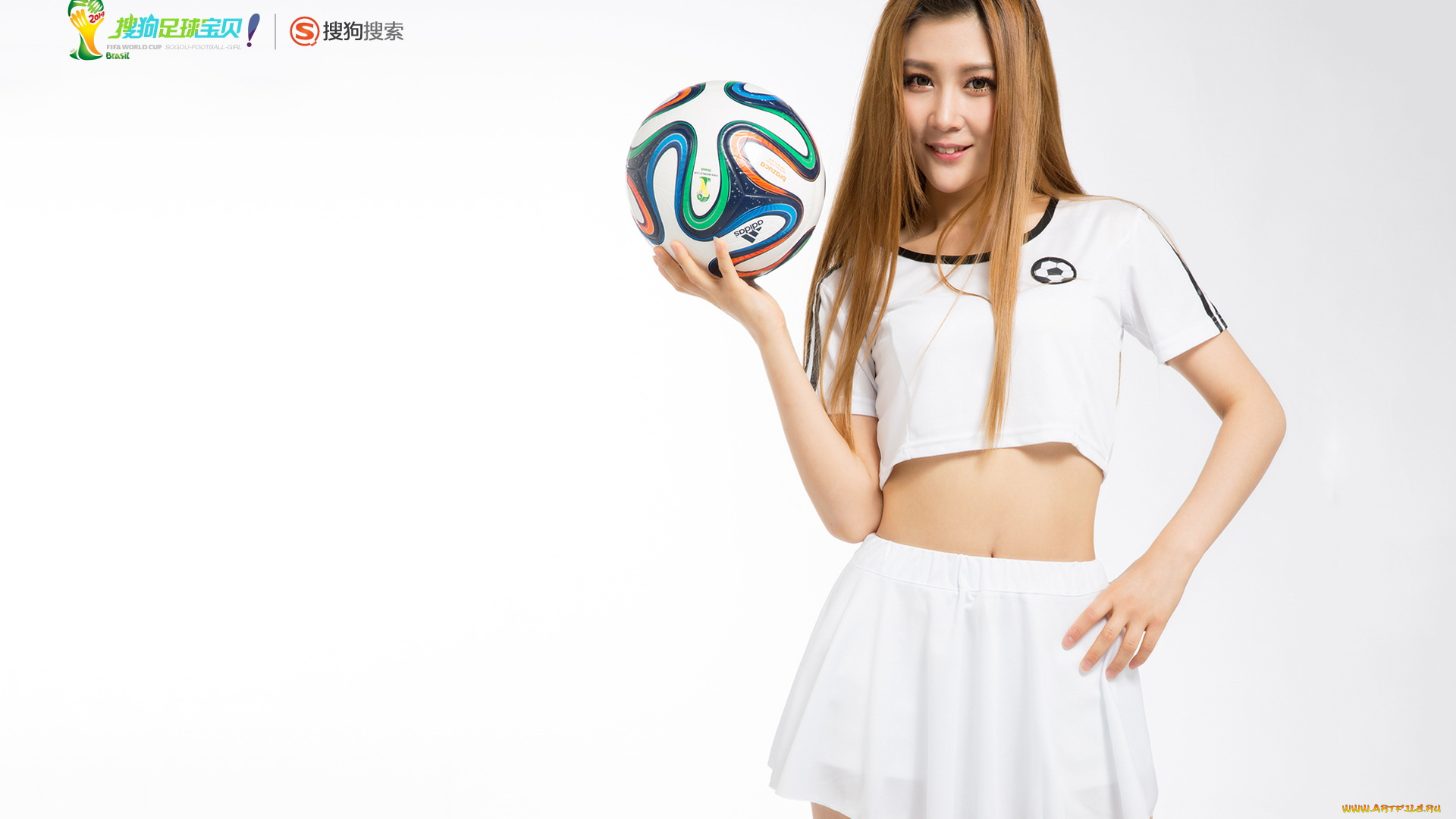 спорт, футбол, улыбка, чемпионат, мира, мяч, взгляд, девушка, бразилия, азиатка