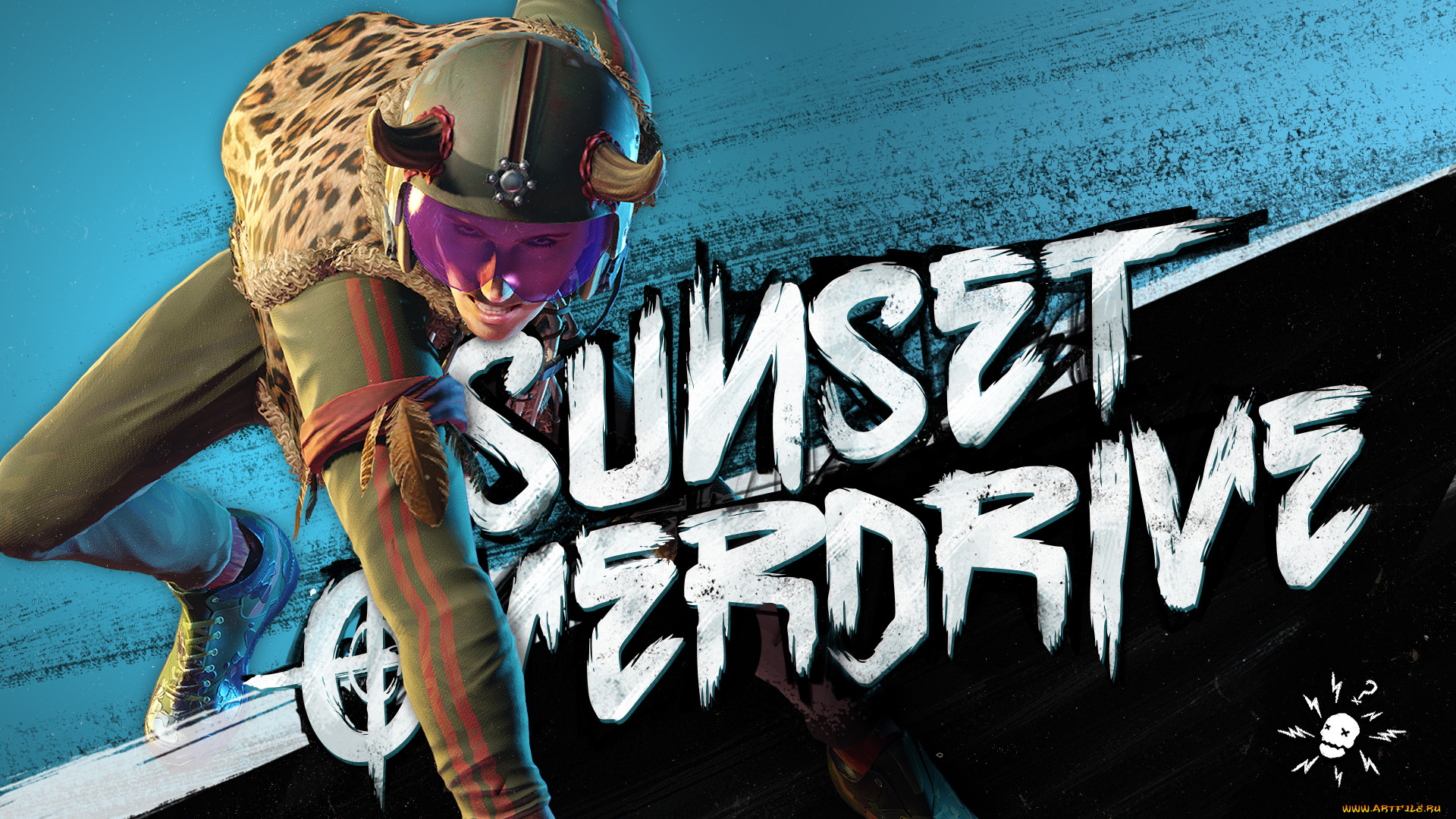 sunset, overdrive, видео, игры, -, sunset, overdrive, шлем