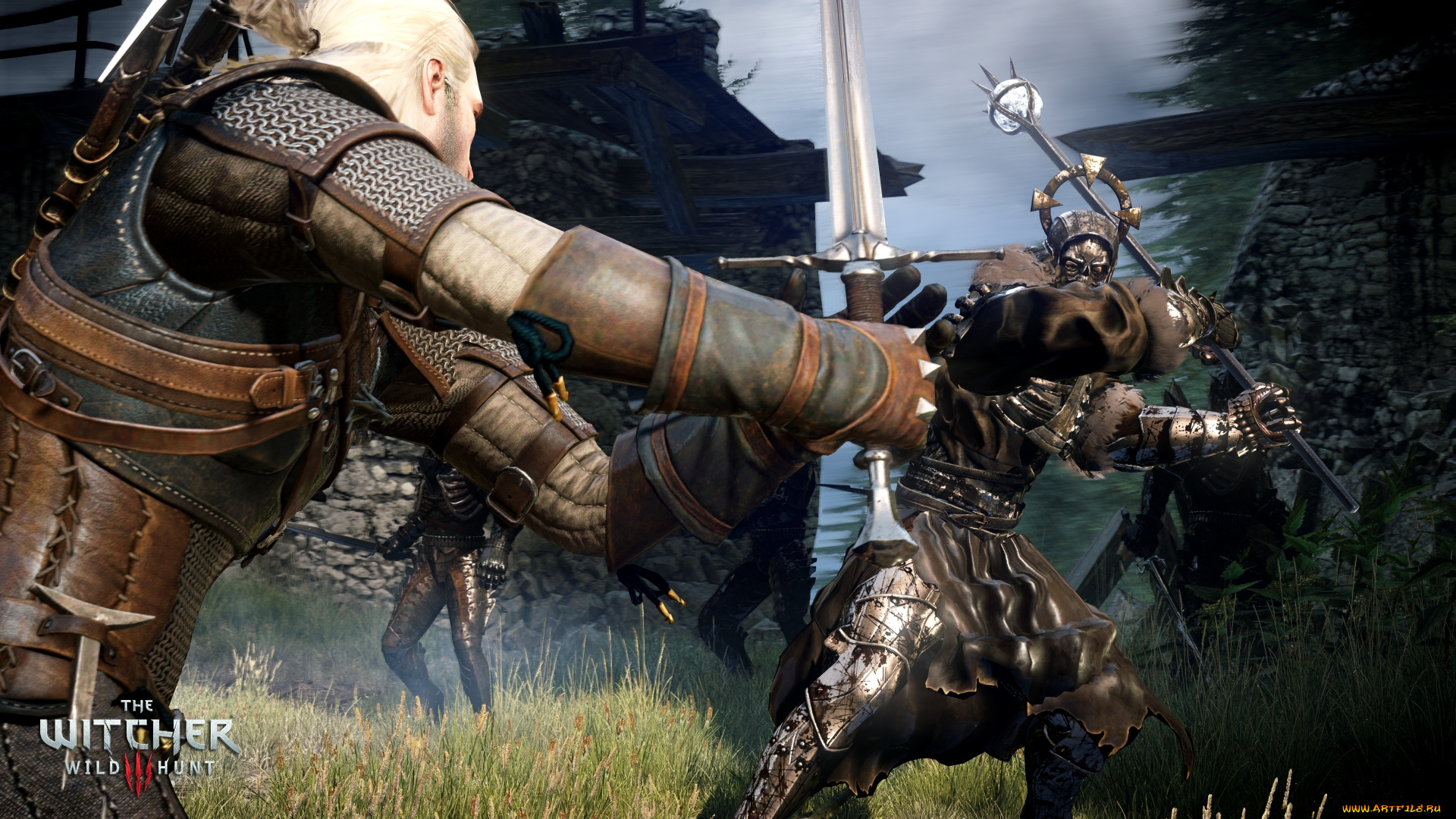 the, witcher, 3, , wild, hunt, видео, игры, сражение, нежить, колдун