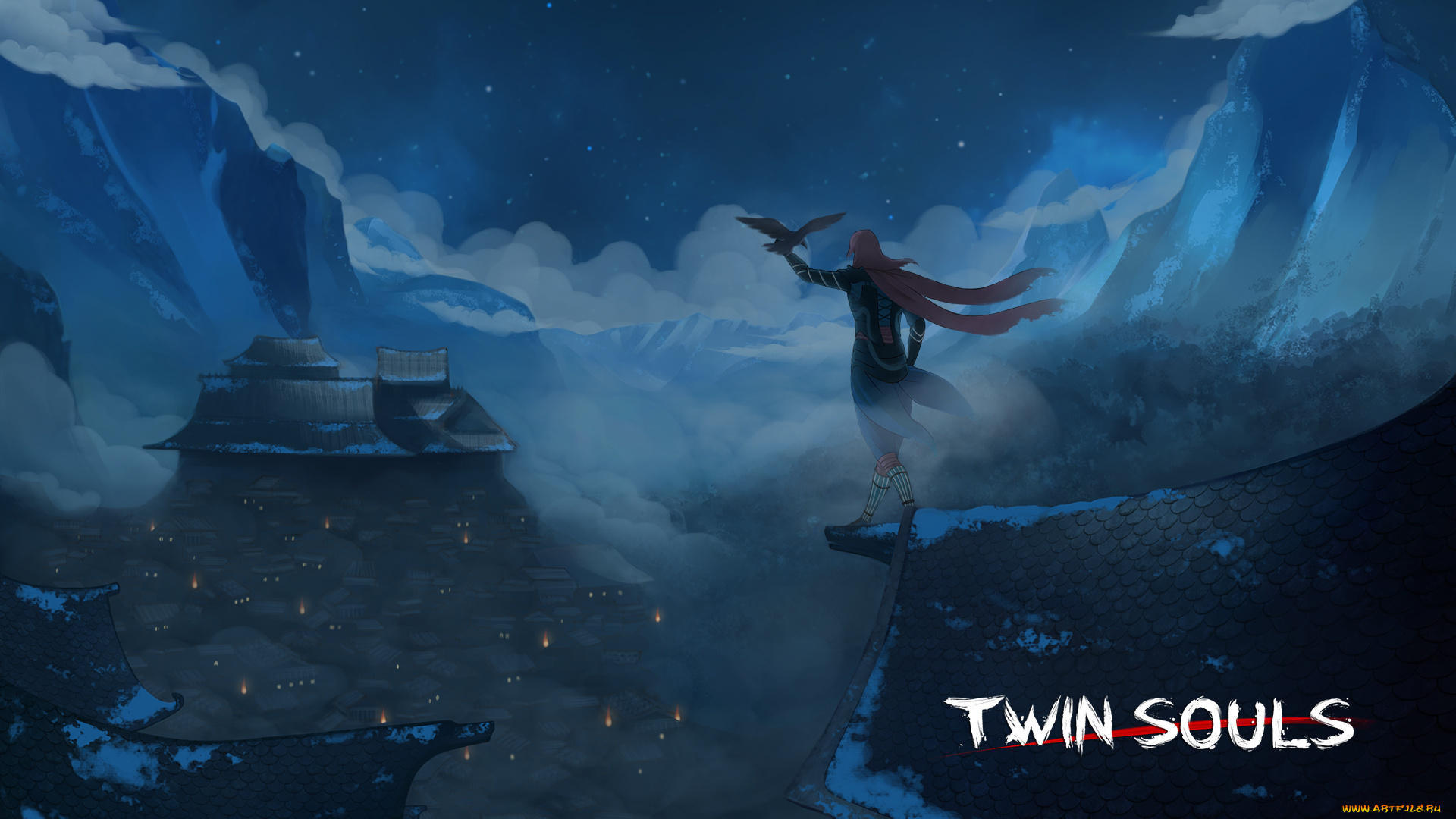 twin, souls, , the, path, of, shadows, видео, игры, горы, селение