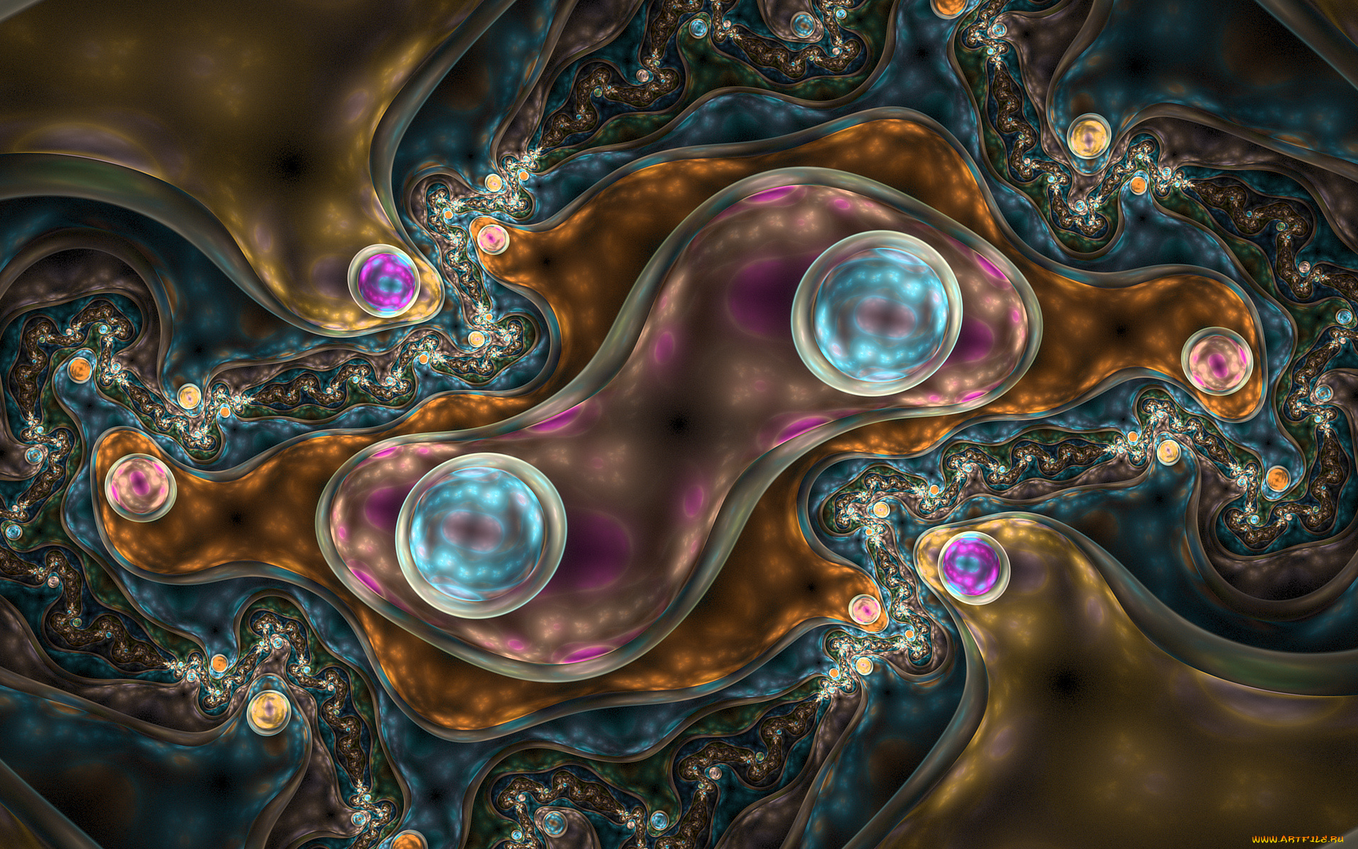 3д, графика, фракталы, , fractal, цвета, фон, узор