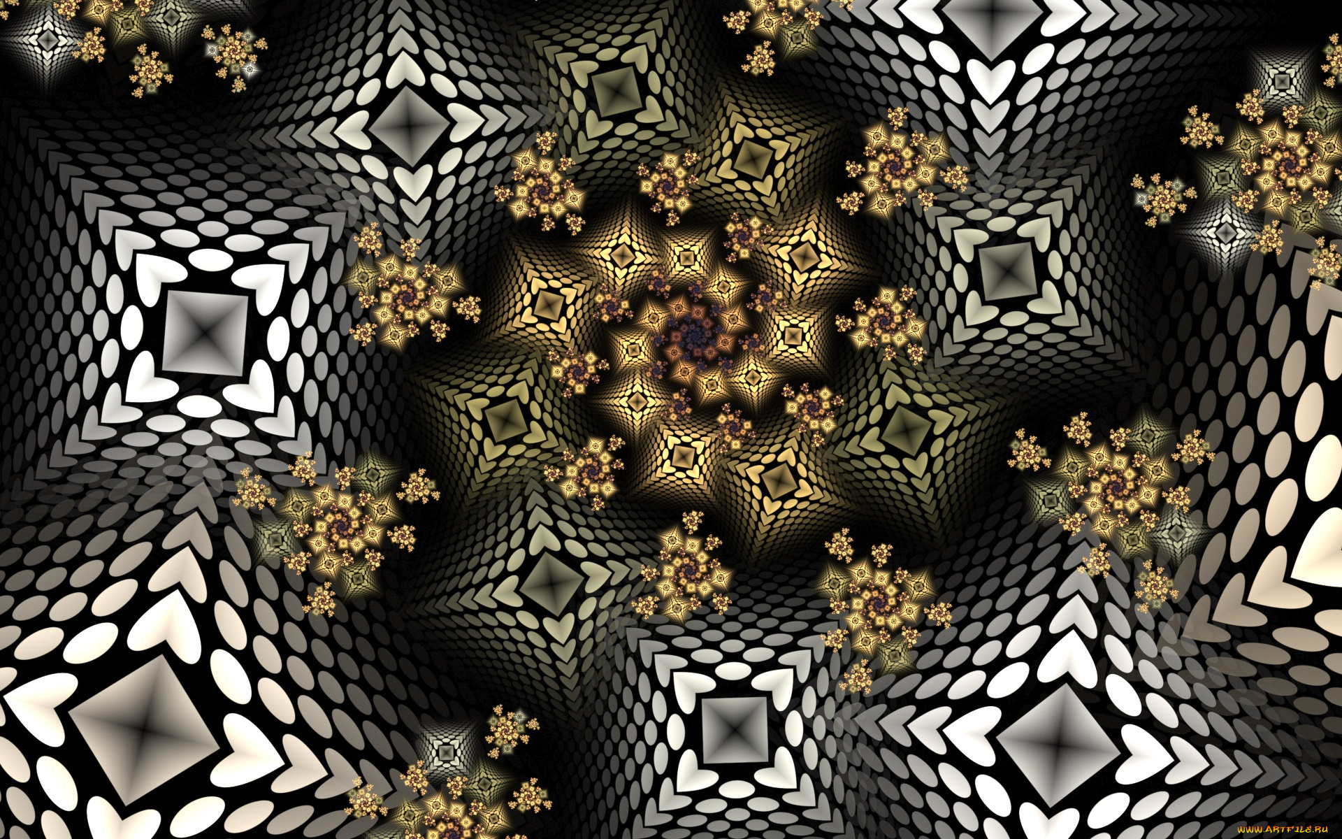 3д, графика, фракталы, , fractal, цвета, фон, узор