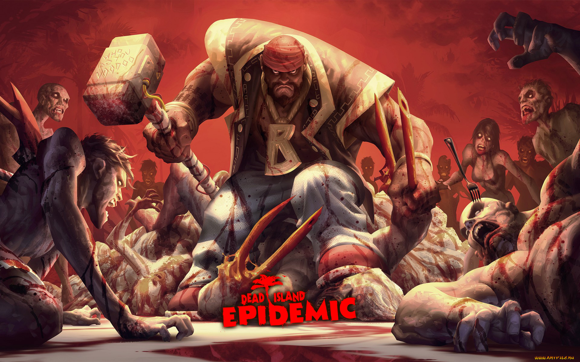 dead, island, epidemic, видео, игры, dead, island, , epidemic, молот