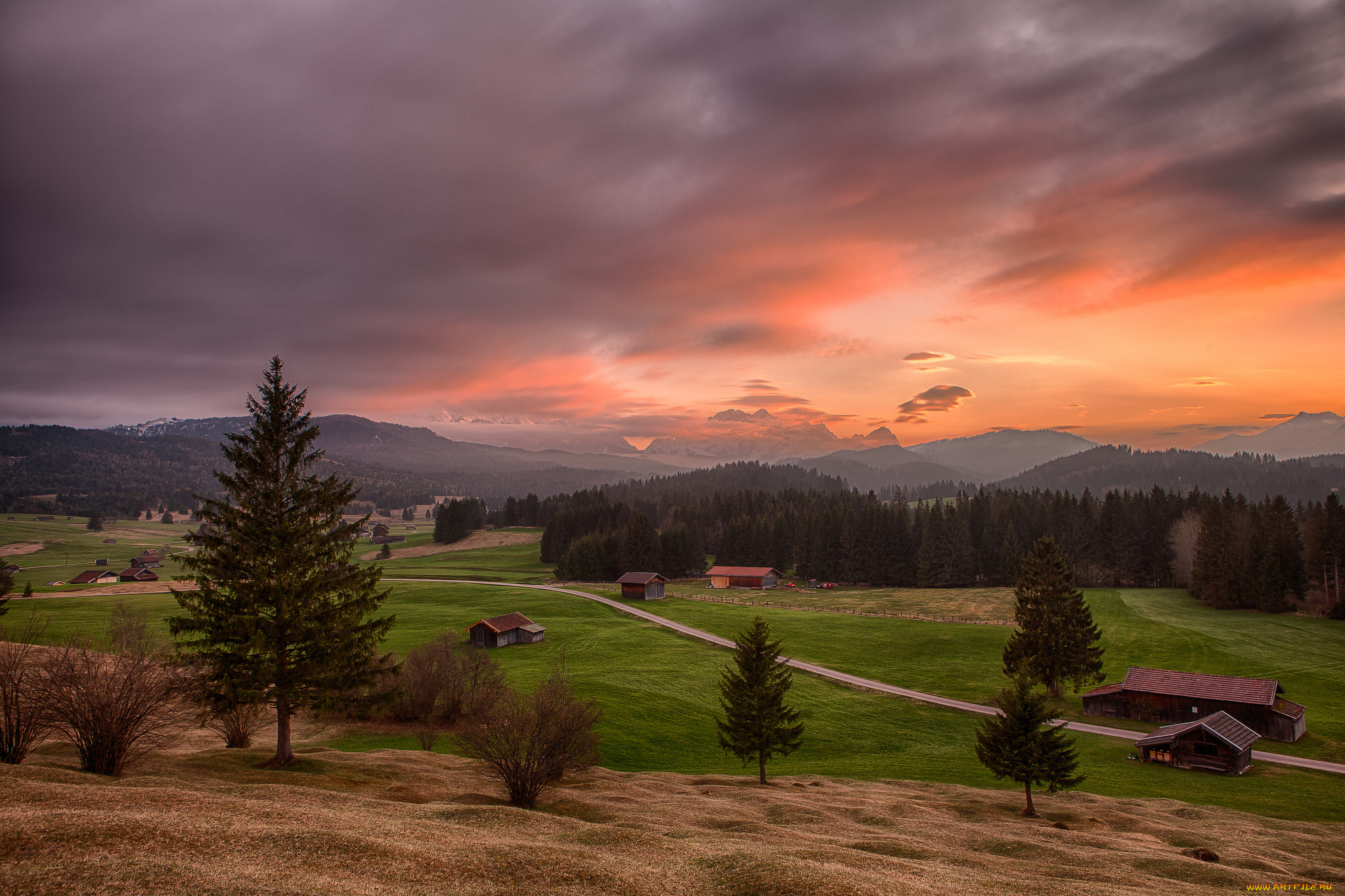 природа, пейзажи, германия, karwendel, бавария