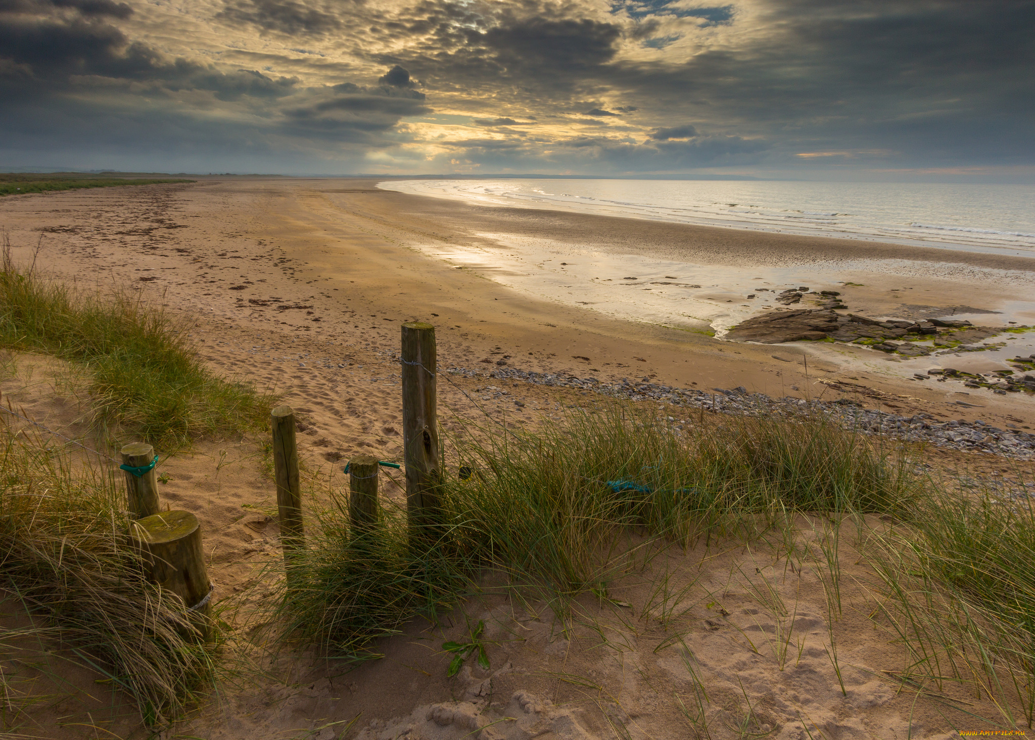 природа, побережье, пляж, океан