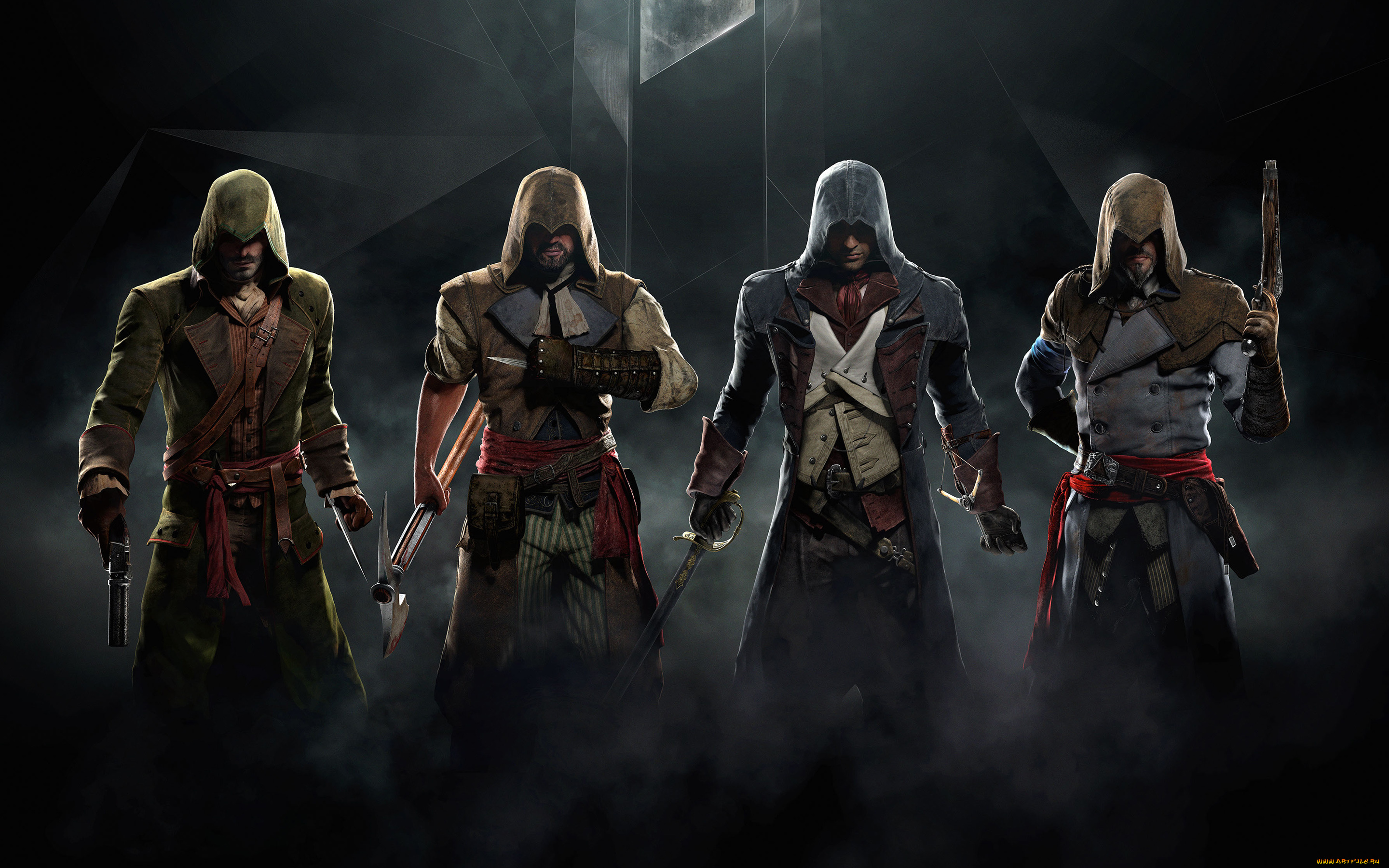 assassin`s, creed, unity, видео, игры, -, assassin`s, creed, unity, воины