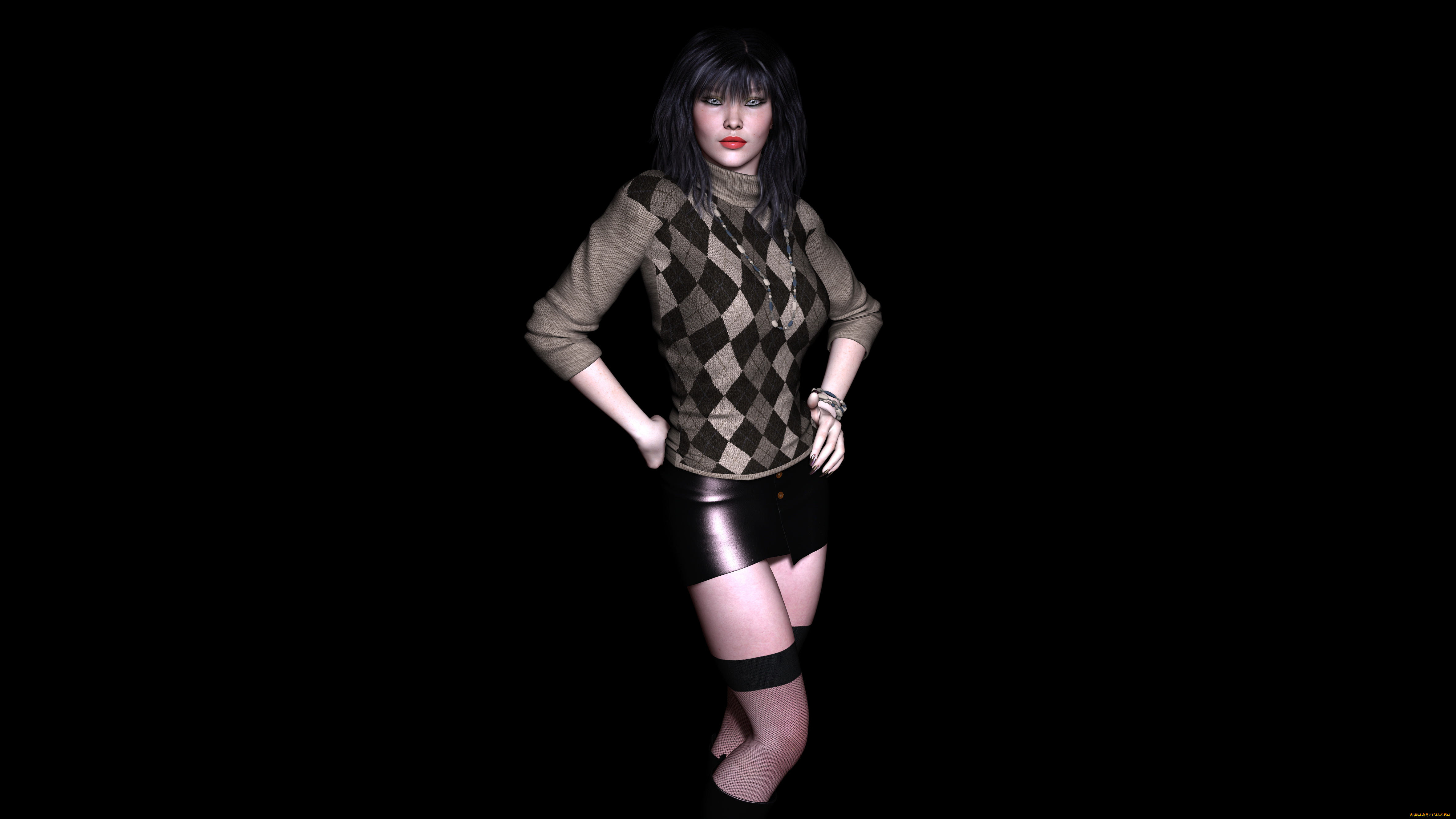 3д, графика, люди, , people, фон, взгляд, девушка