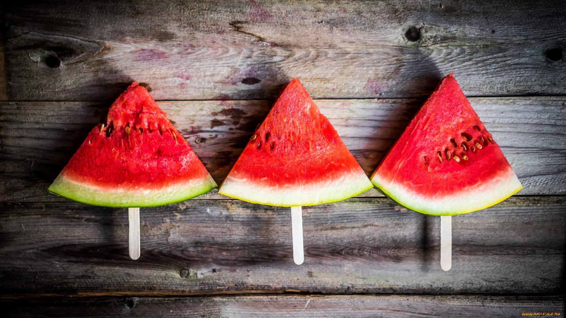 еда, арбуз, water, melon, ломтики, палочки