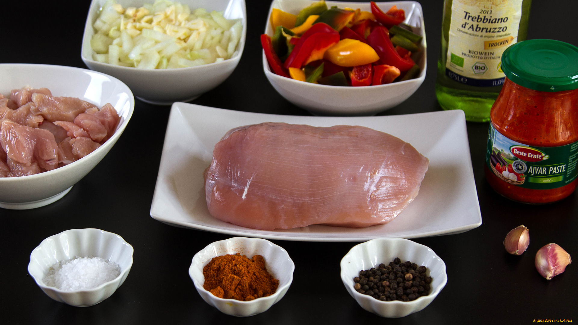 еда, мясные, блюда, мясо, овощи, специи