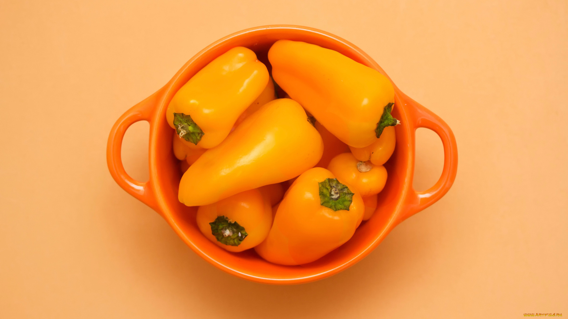 еда, перец, orange, cubed, перцы, чашка