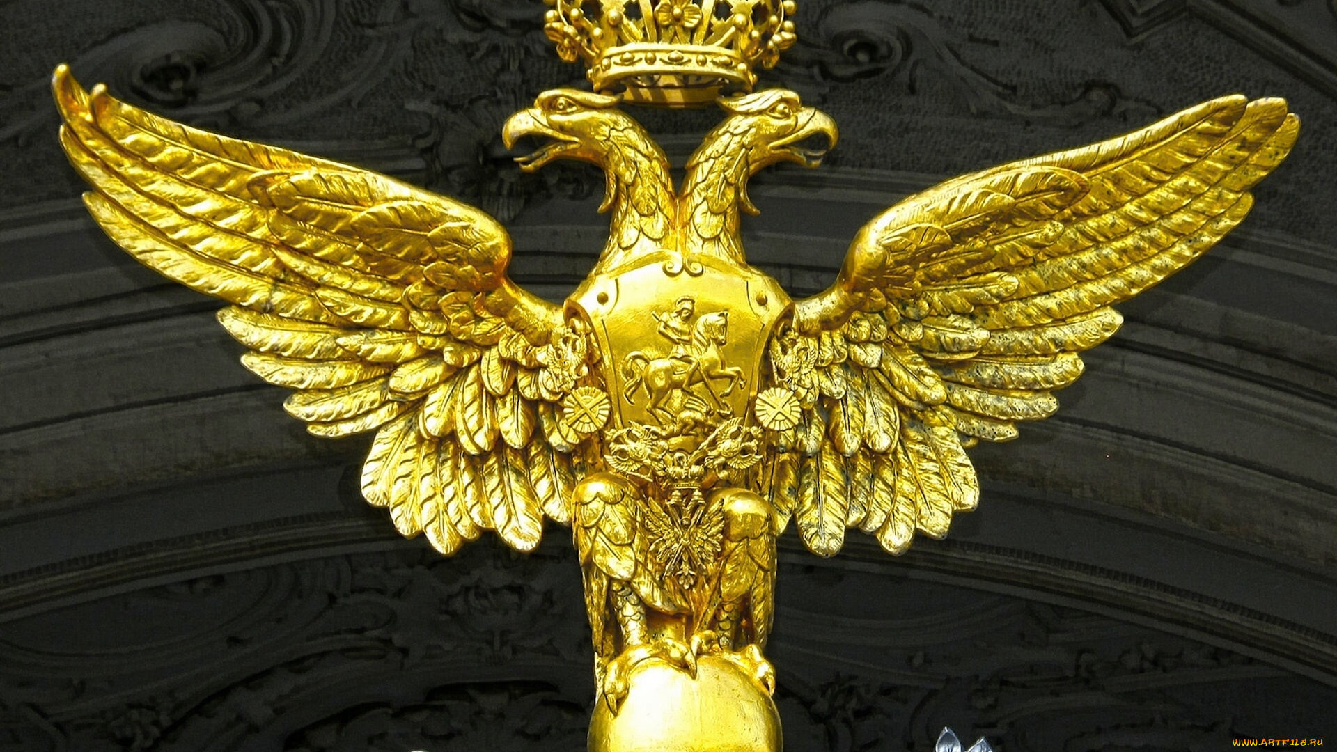 разное, флаги, , гербы, двуглавый, орёл, зимний, дворец, санкт-петербург, россия