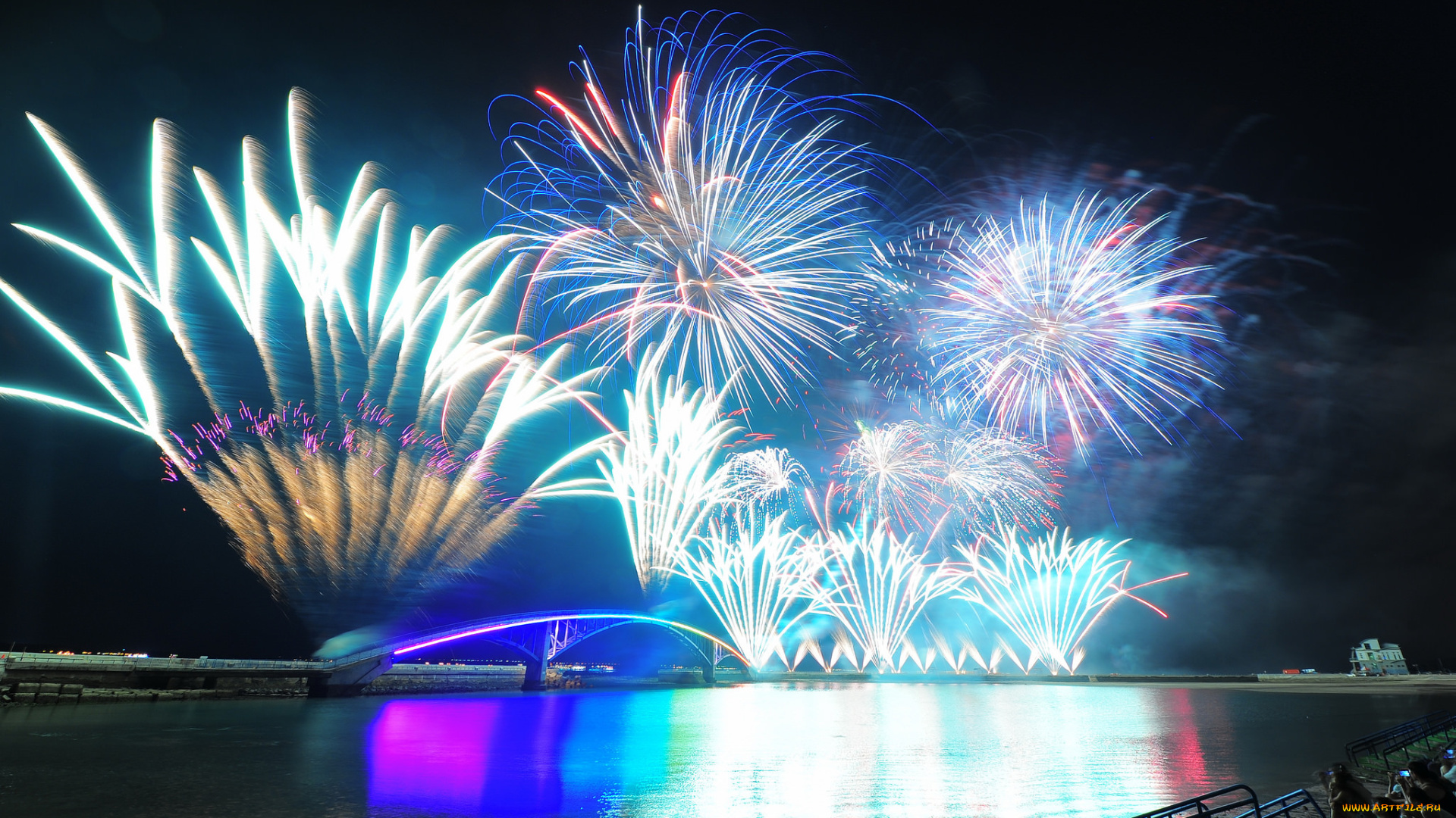 разное, салюты, , фейерверки, ночь, фейерверк