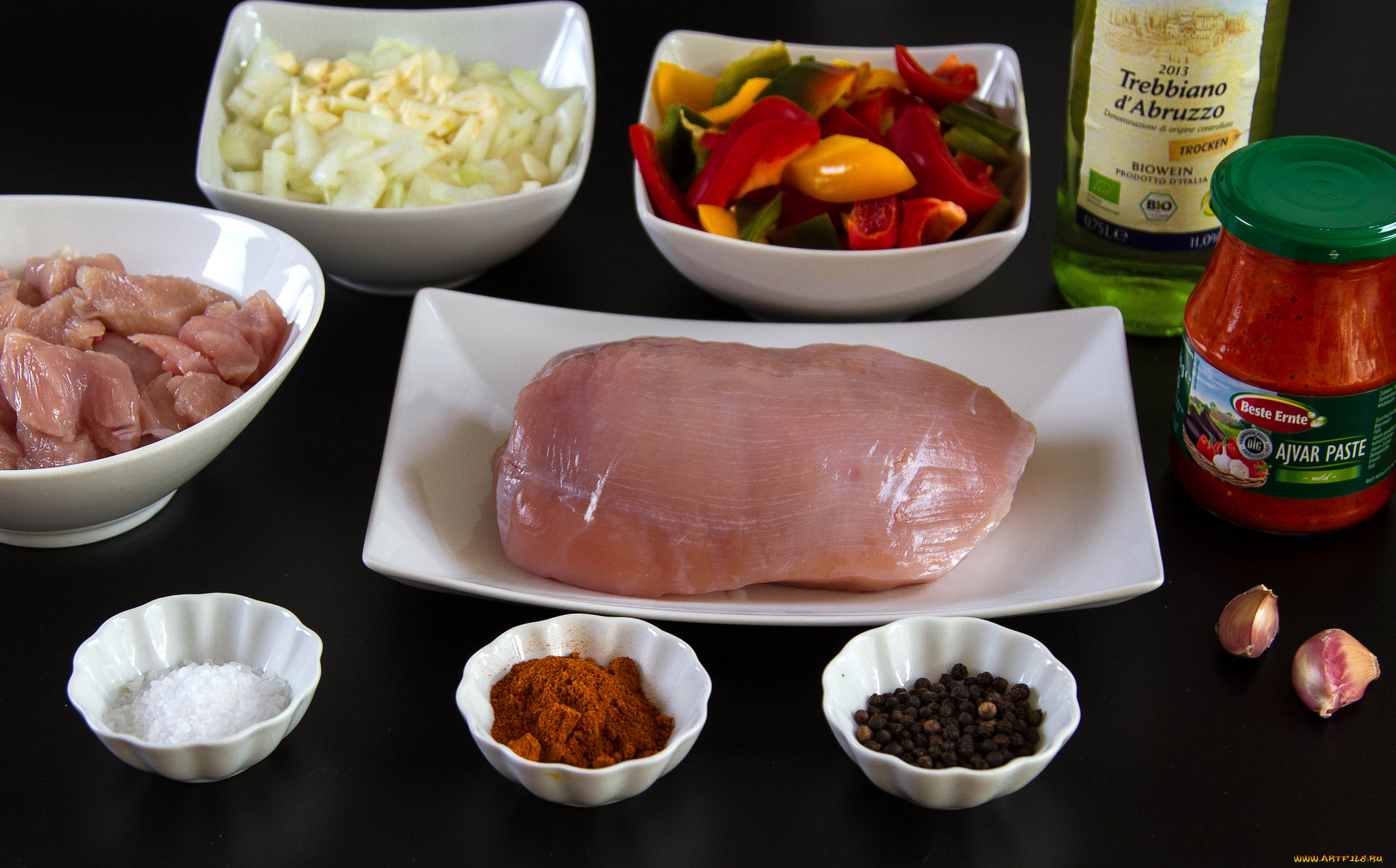 еда, мясные, блюда, мясо, овощи, специи