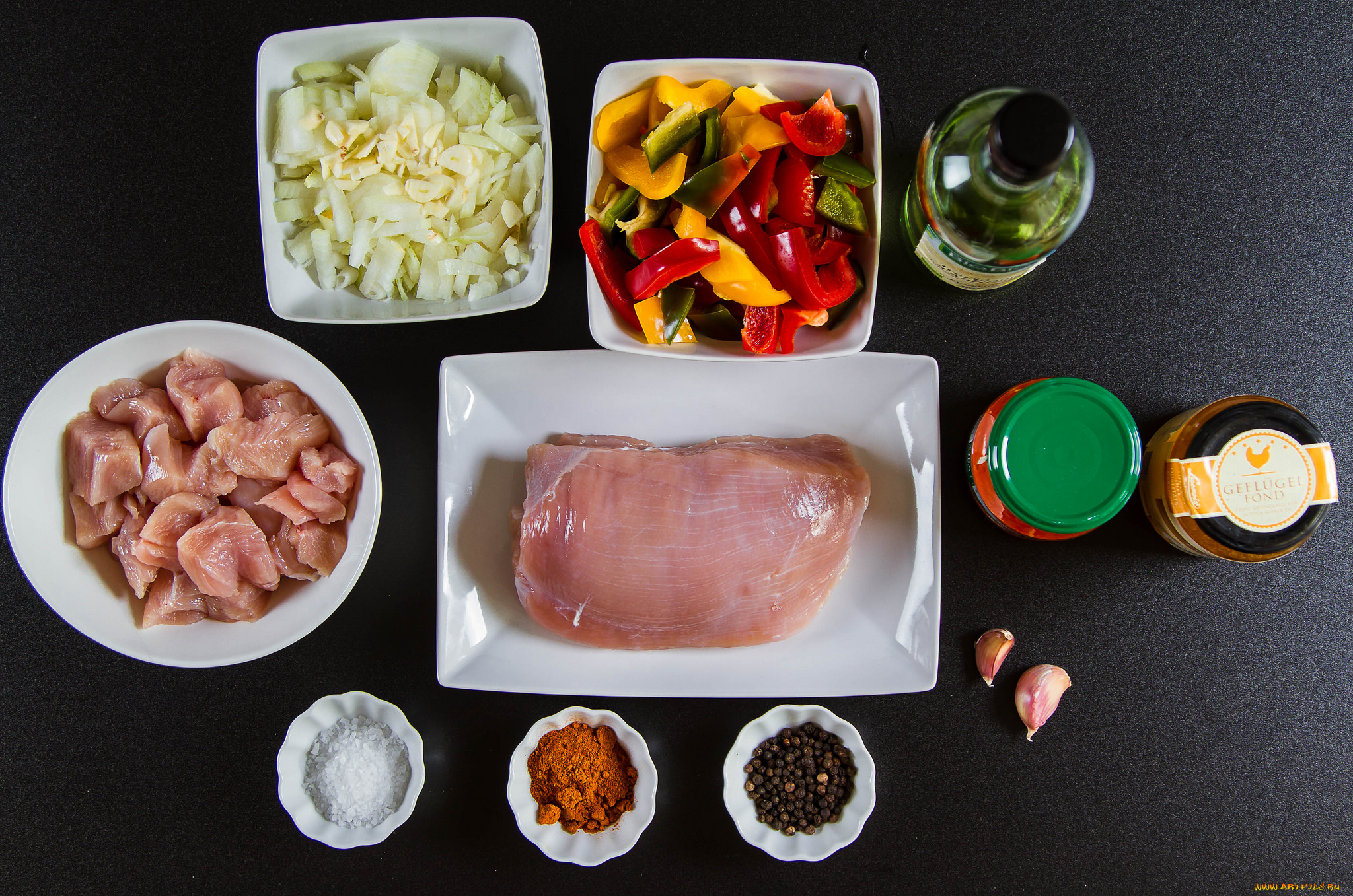 еда, мясные, блюда, мясо, специи, овощи