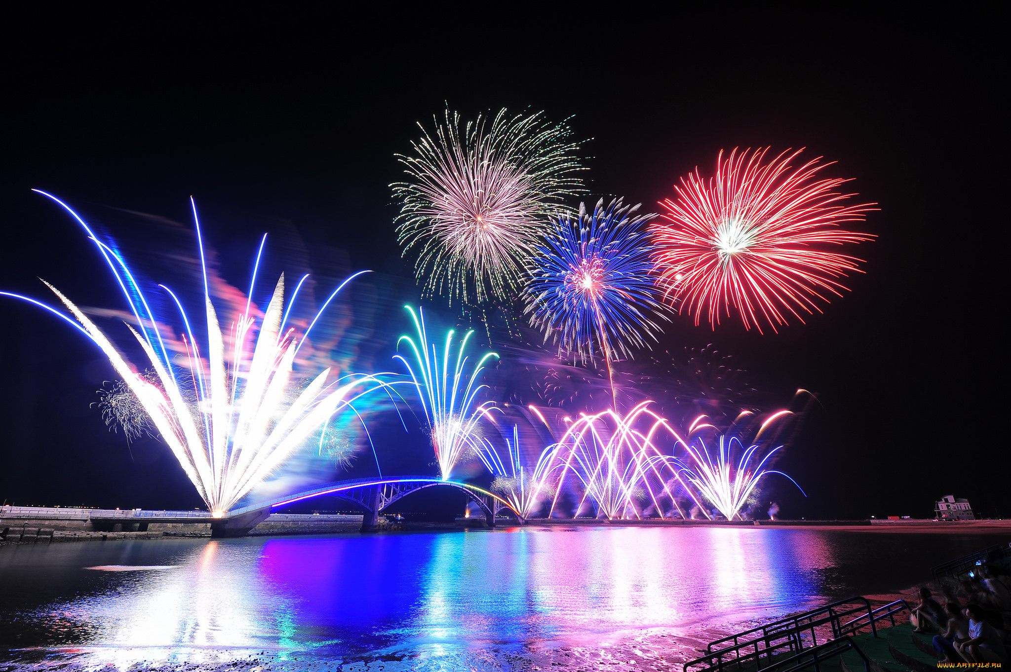 разное, салюты, , фейерверки, ночь, фейерверк