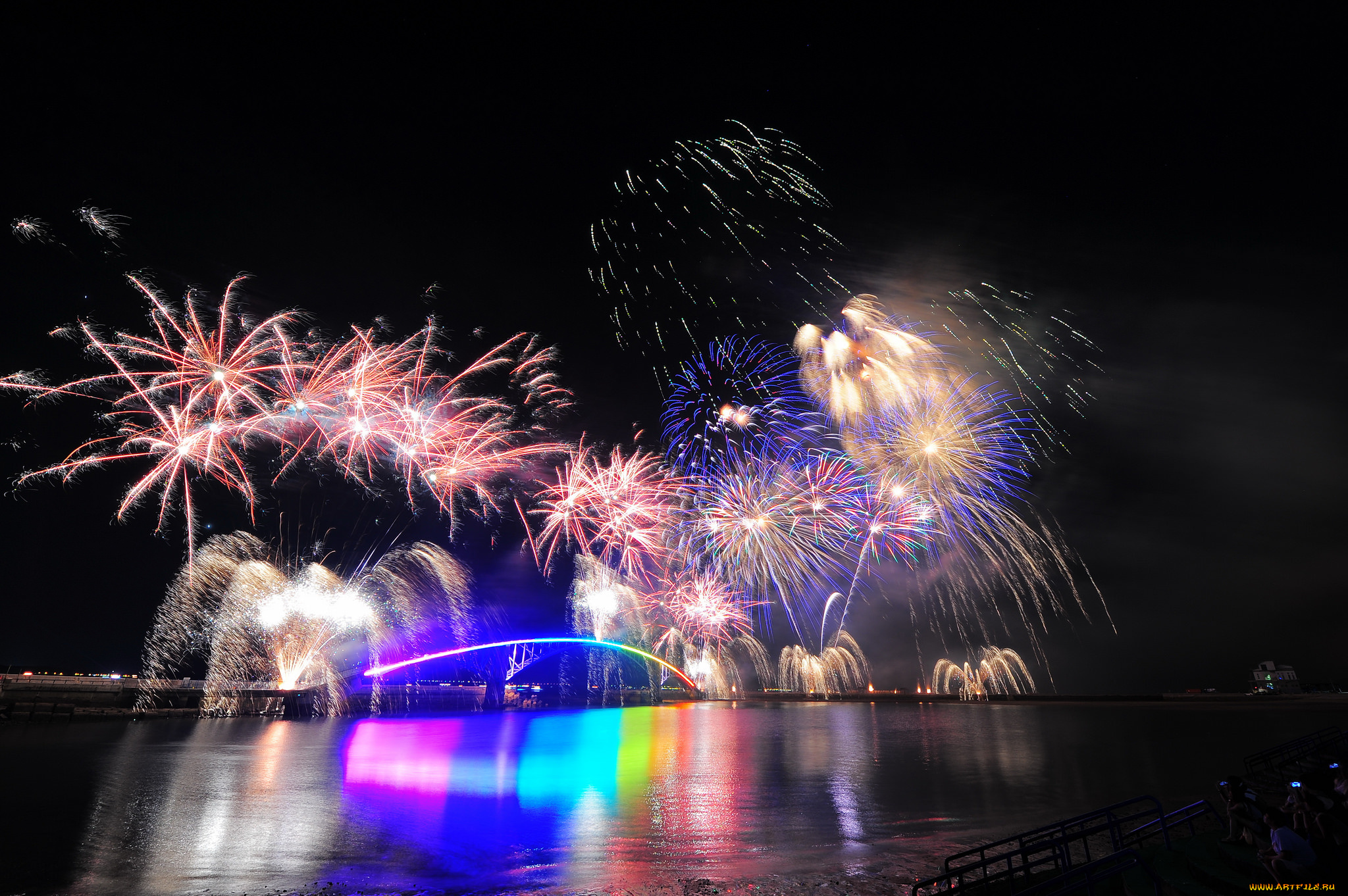 разное, салюты, , фейерверки, ночь, фейерверк