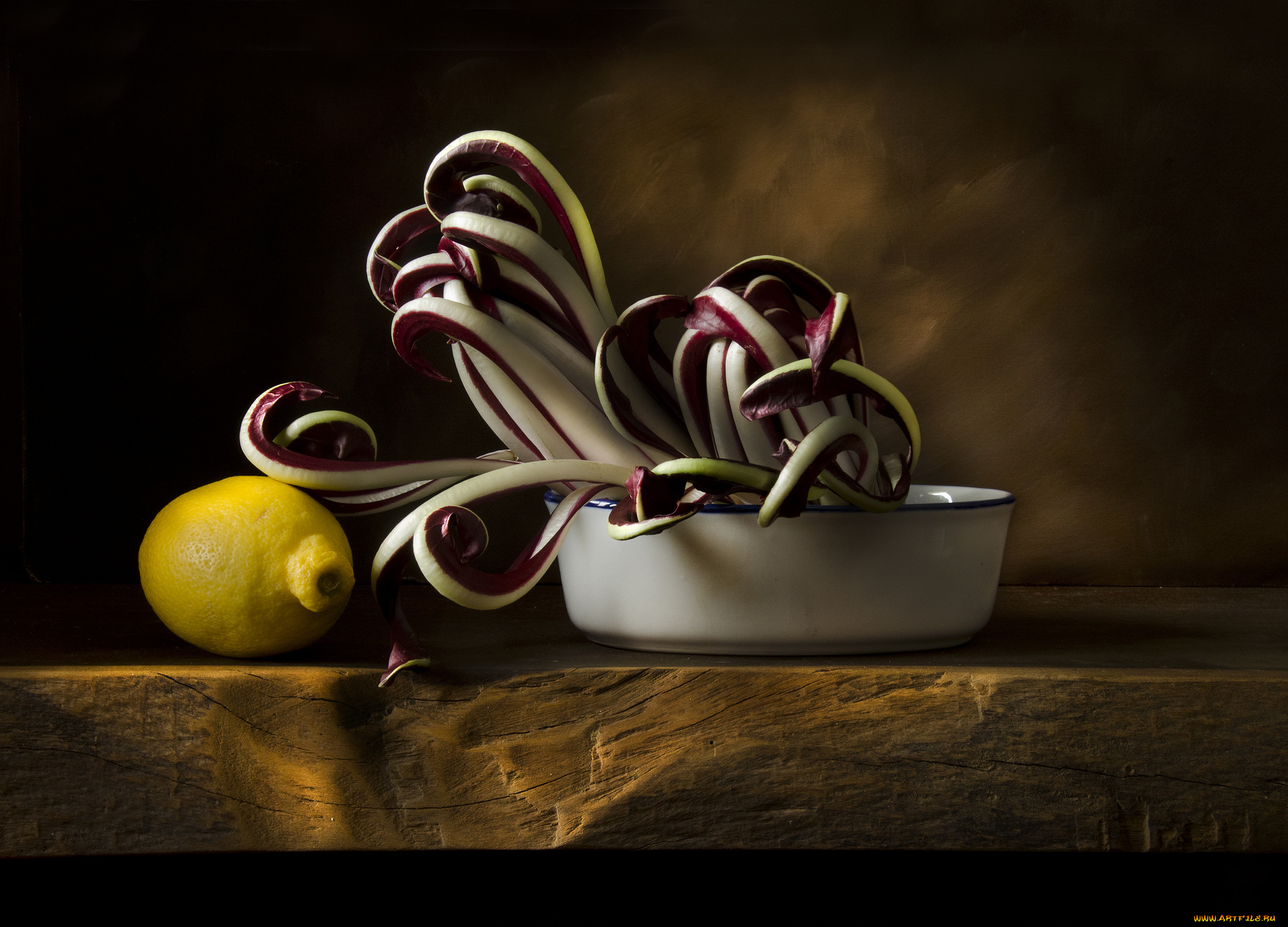 еда, фрукты, и, овощи, вместе, овощи, миска