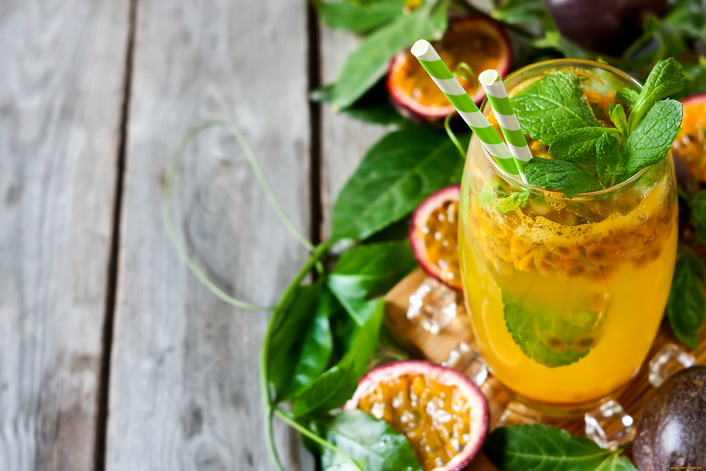 еда, напитки, , коктейль, напиток, лимонад, лед, мята, маракуйя