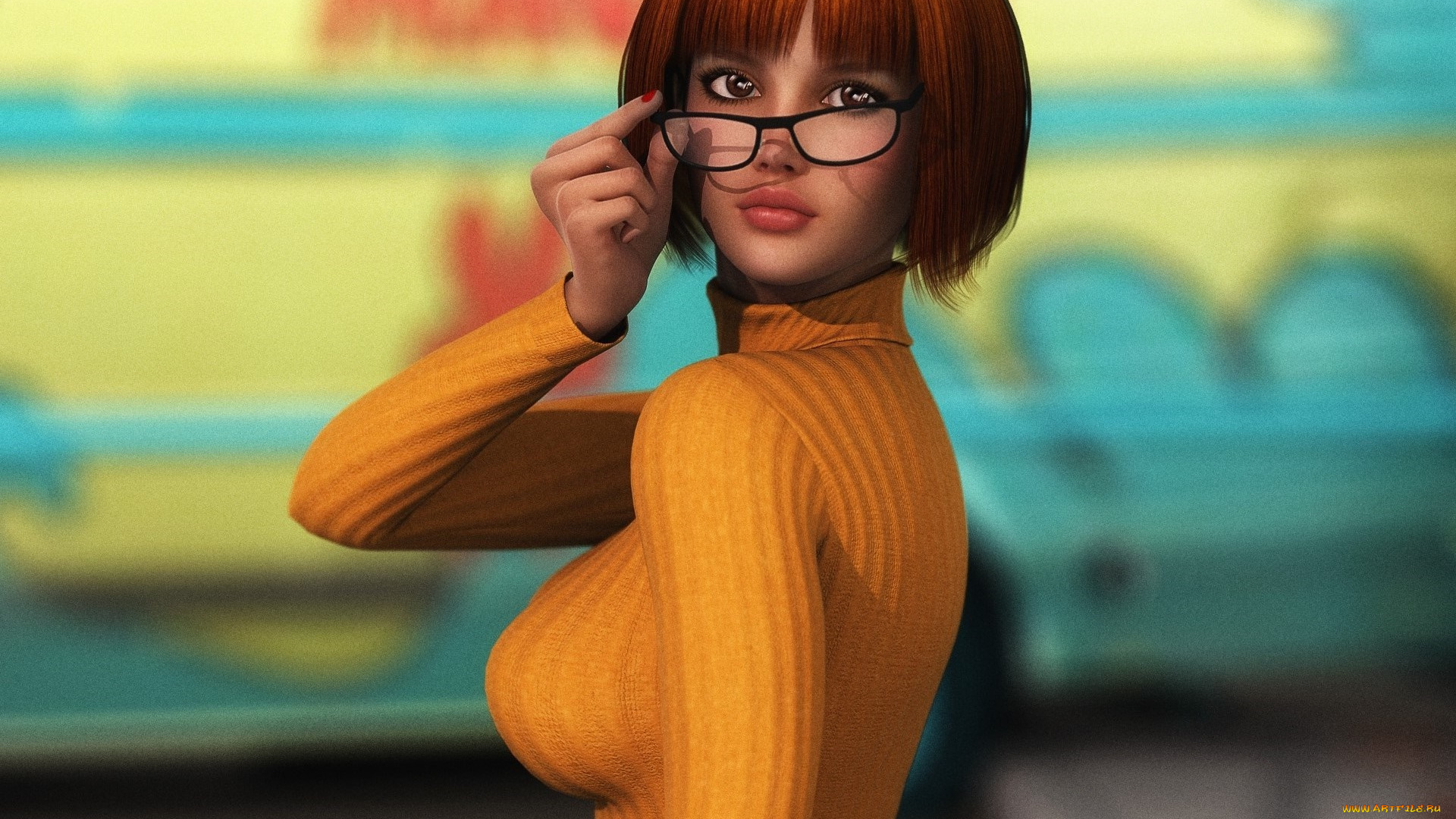 3д, графика, люди, , people, взгляд, девушка, фон