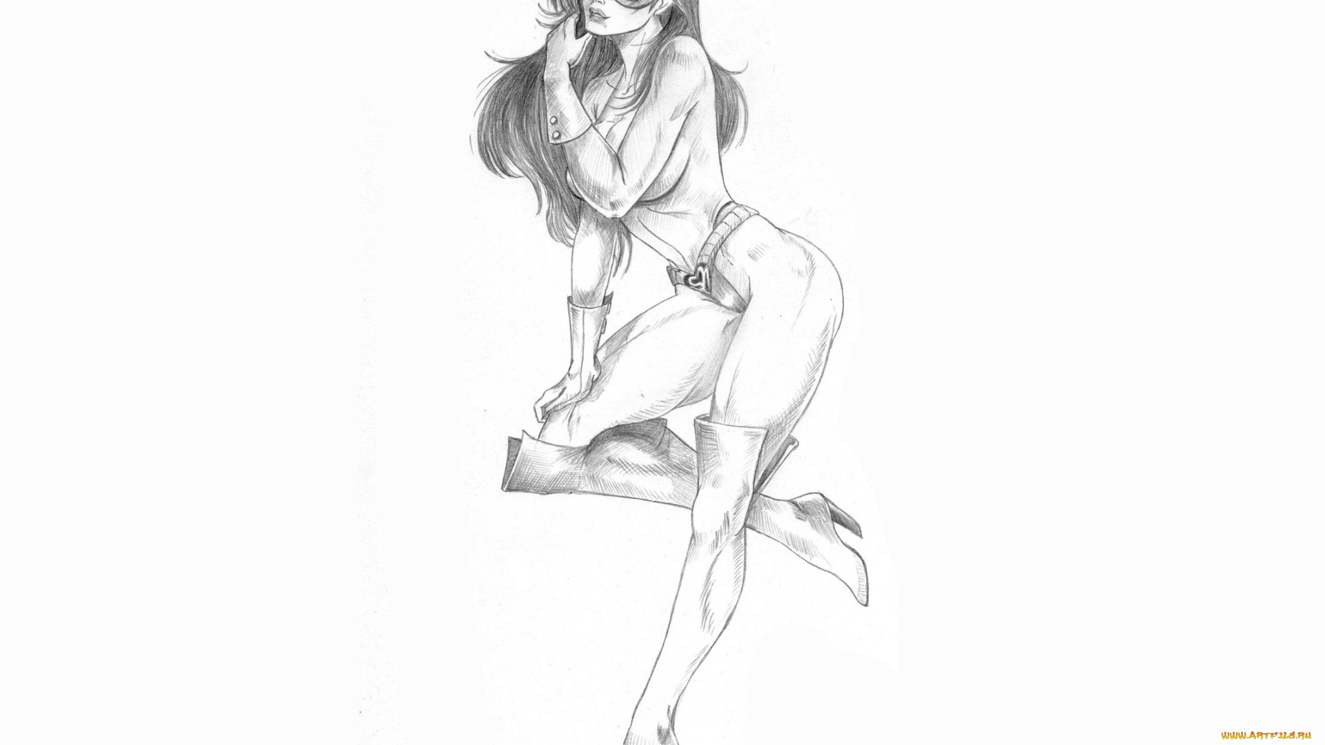 рисованное, комиксы, маска, взгляд, фон, девушка