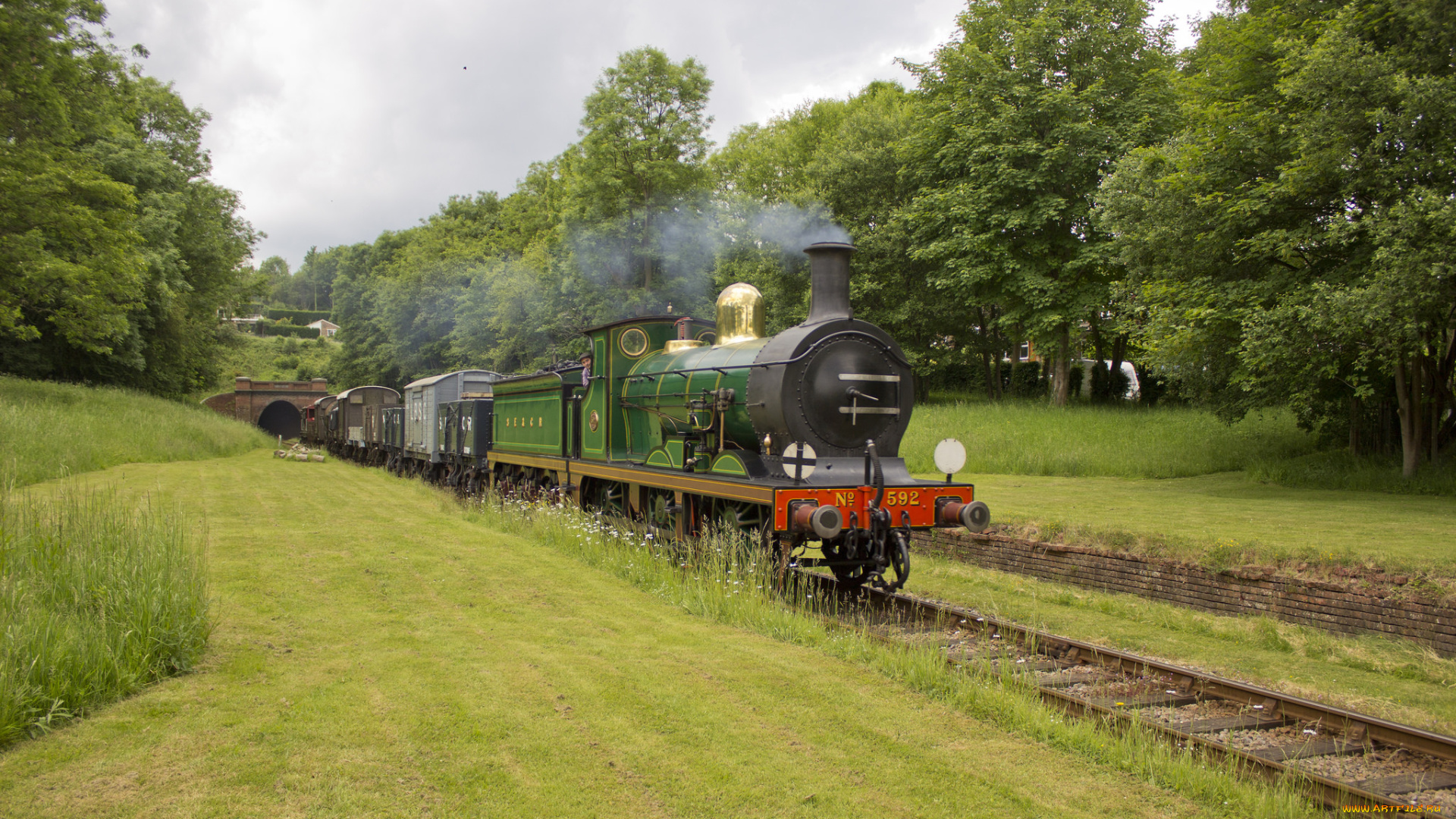 техника, паровозы, паровоз, рельсы