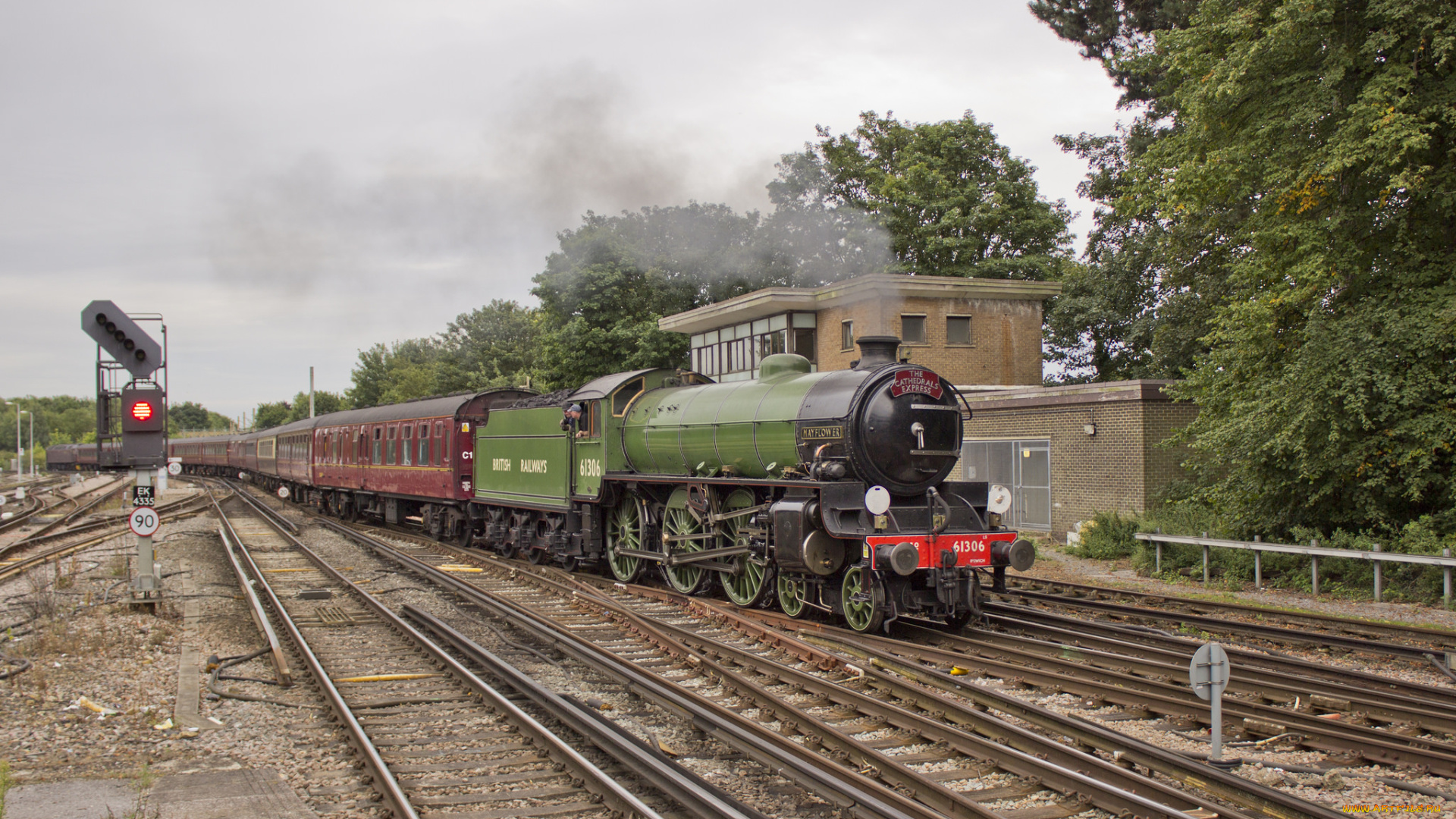 техника, паровозы, рельсы, паровоз