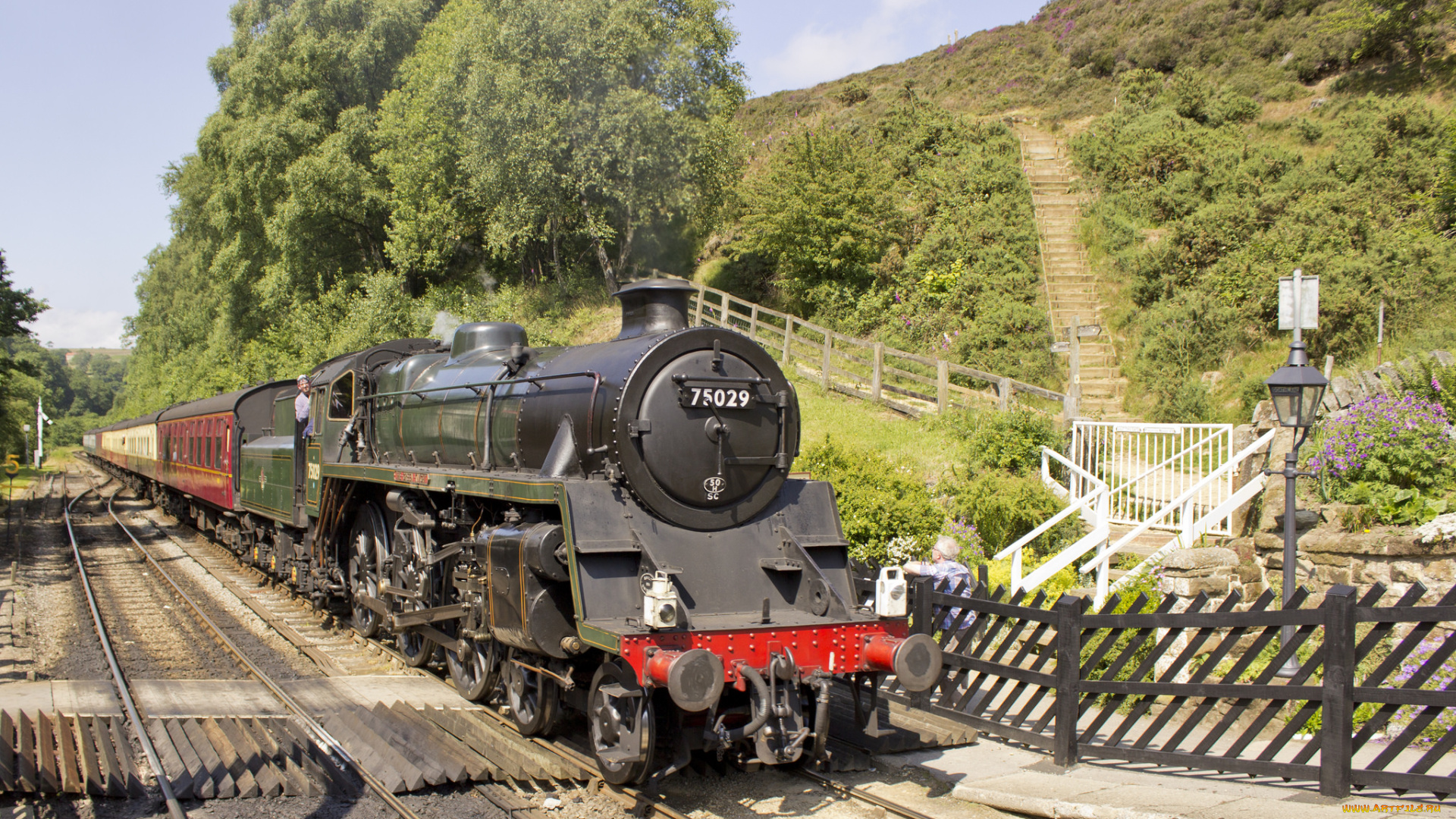 техника, паровозы, рельсы, паровоз