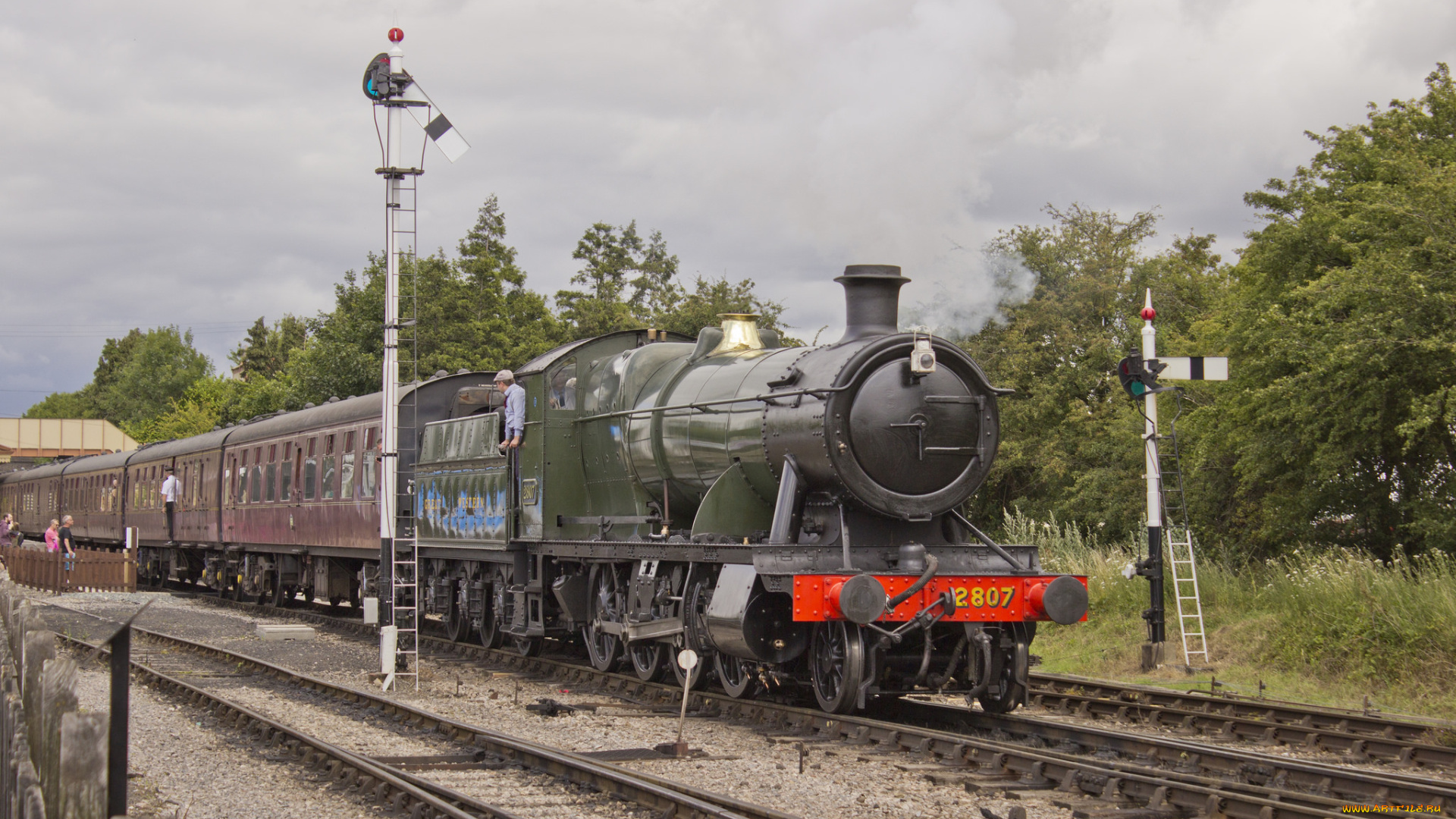 техника, паровозы, рельсы, паровоз