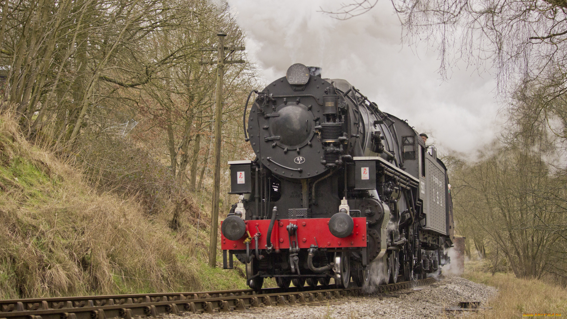 техника, паровозы, рельсы, паровоз