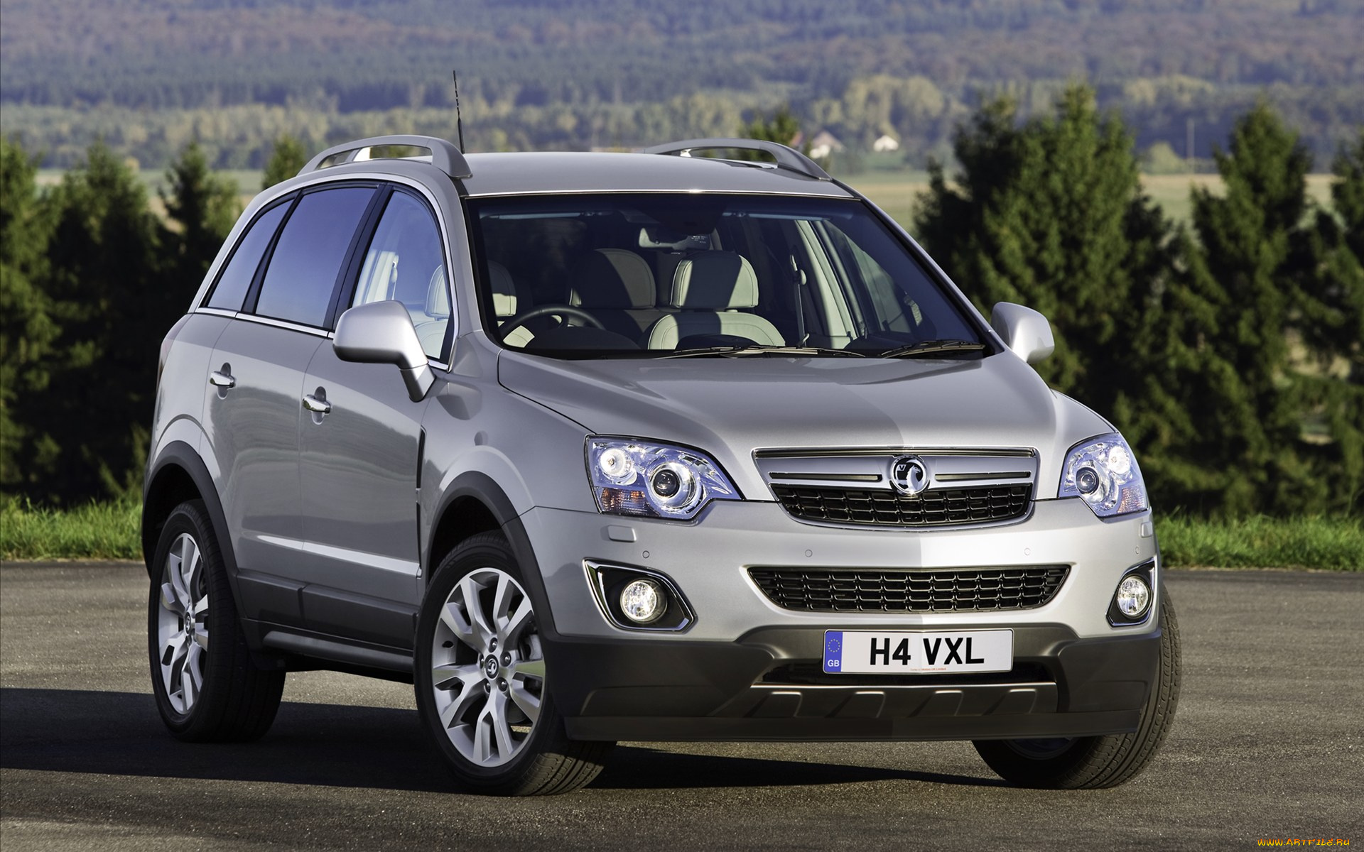 автомобили, vauxhall, серебристый, зелень, antara