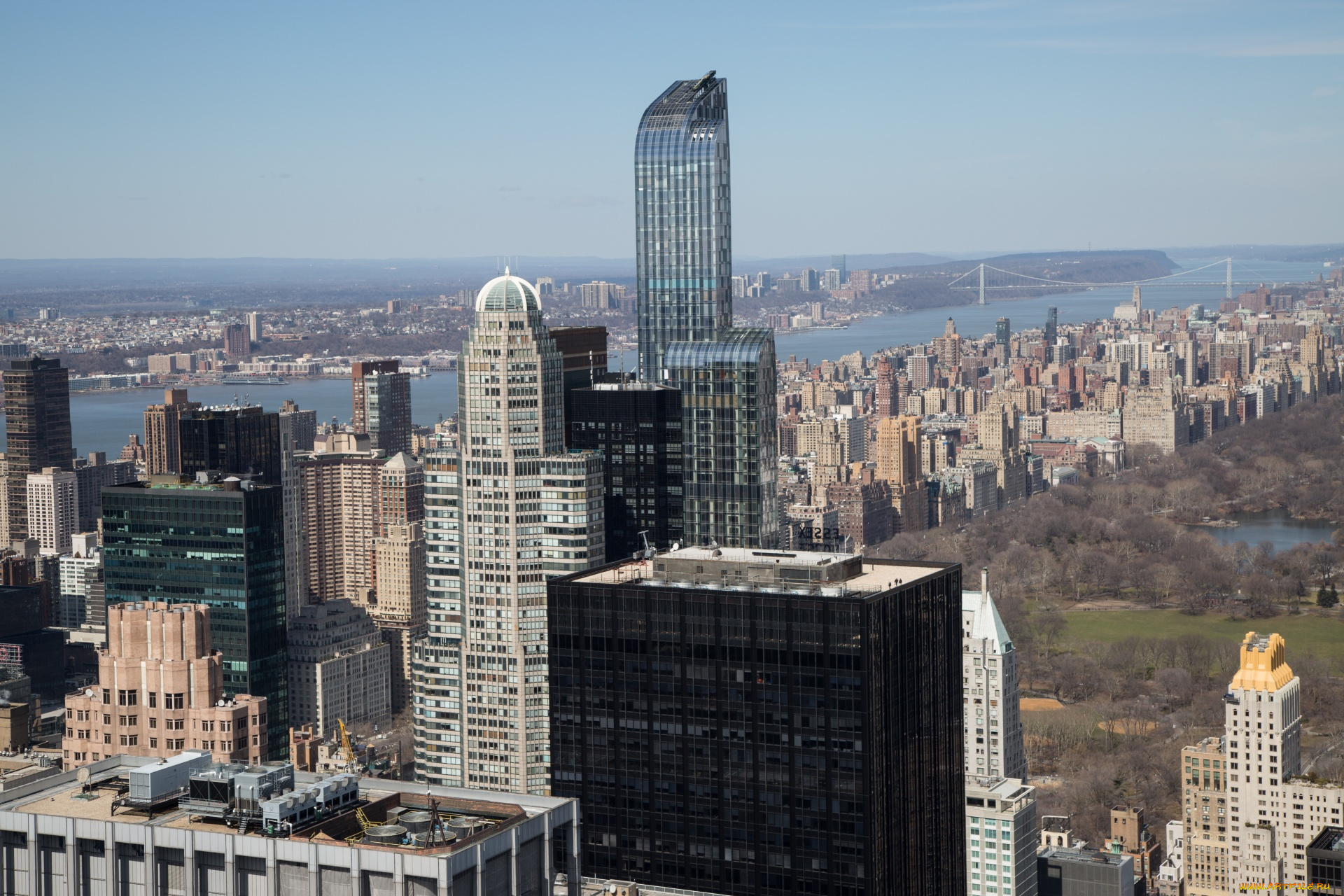 города, нью-йорк, , сша, дома, город