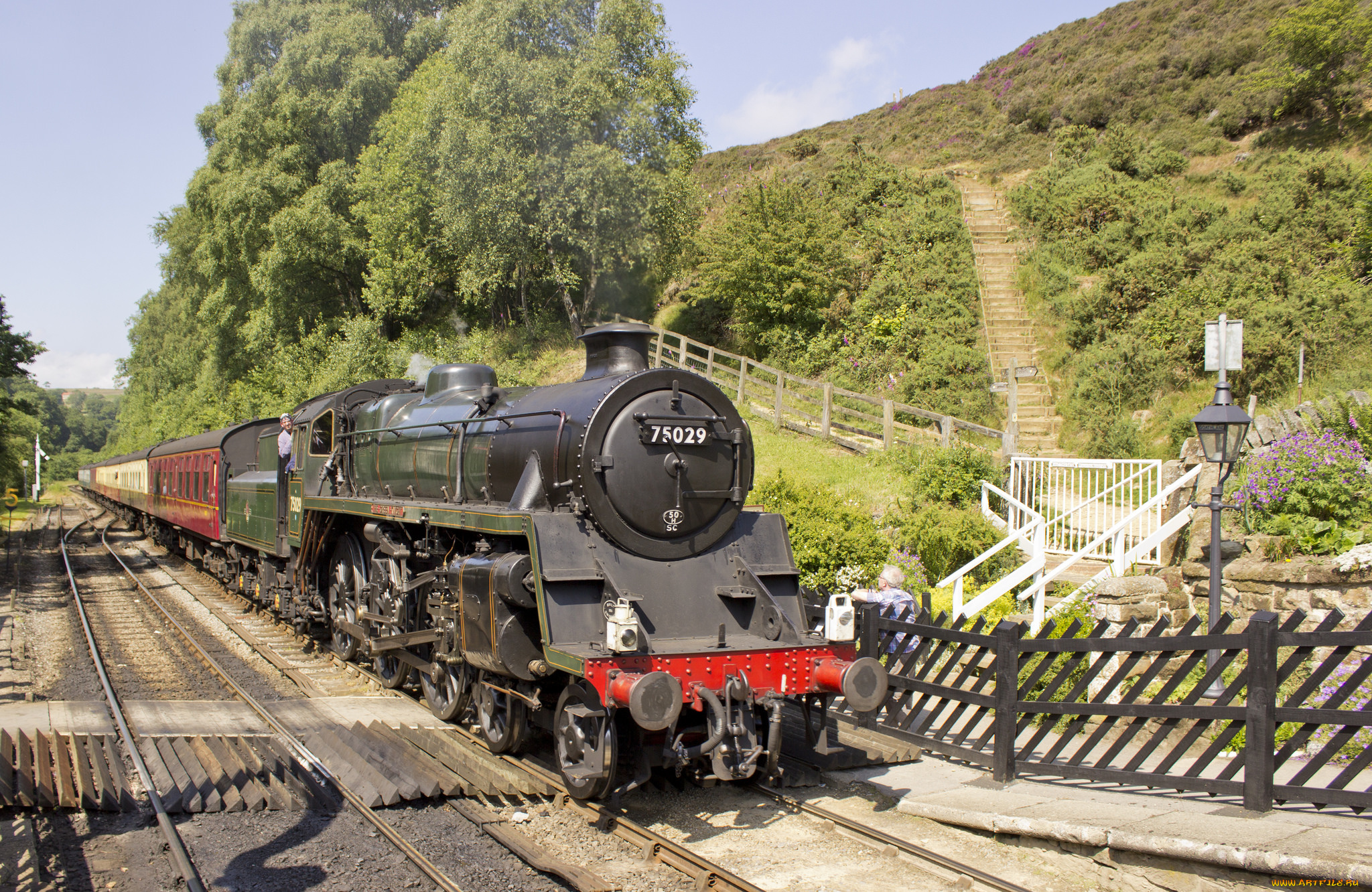 техника, паровозы, рельсы, паровоз