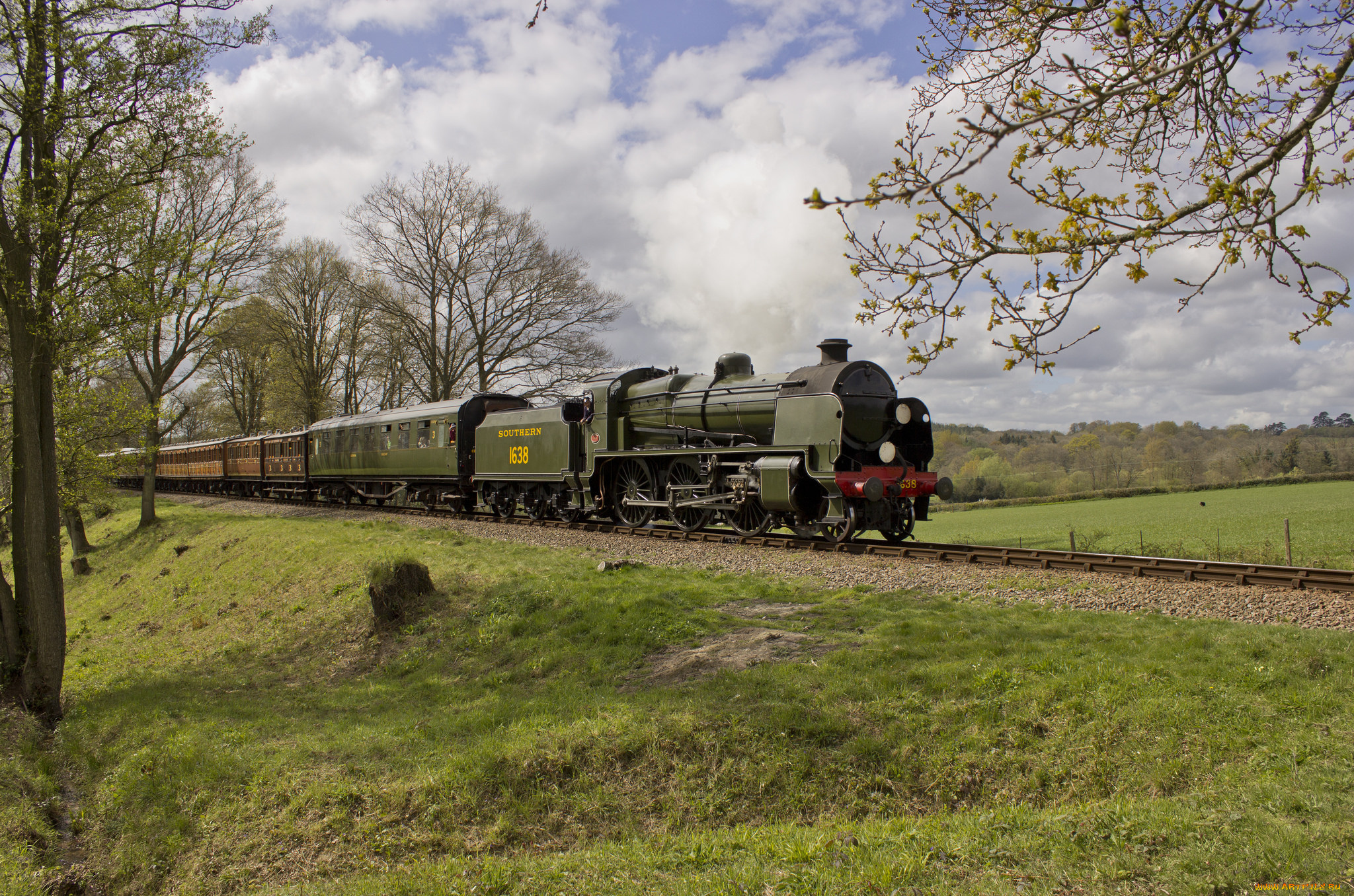 техника, паровозы, паровоз, рельсы