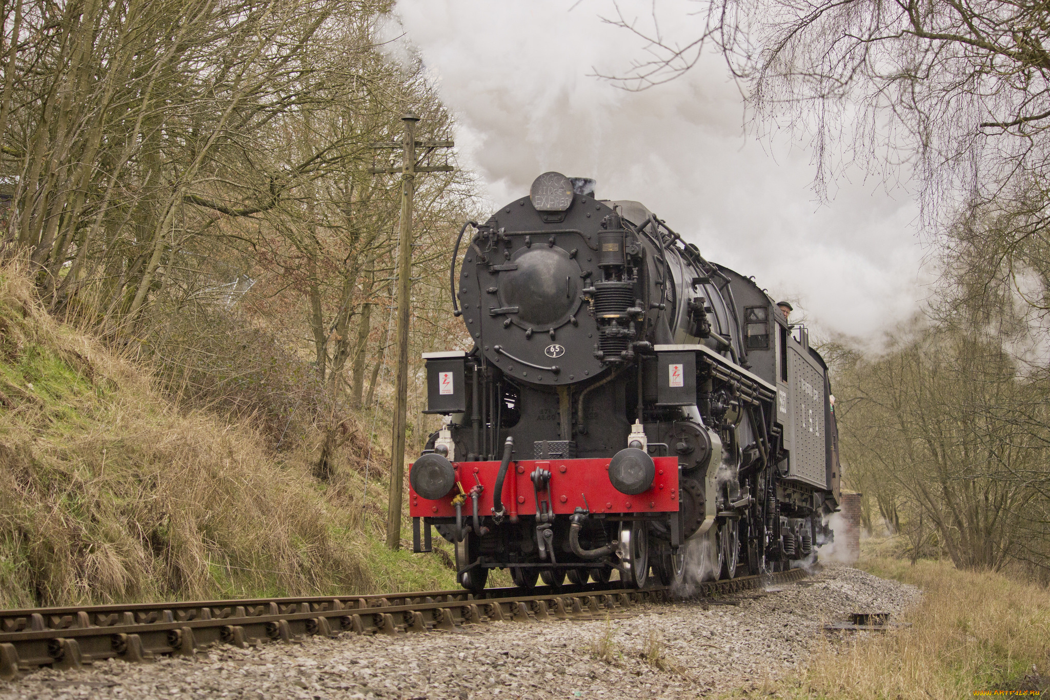 техника, паровозы, рельсы, паровоз